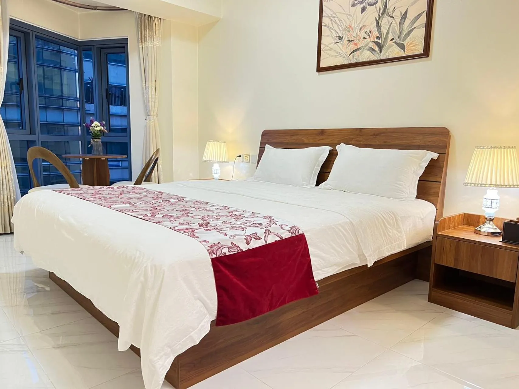 Bed in Grand Riviera Suites