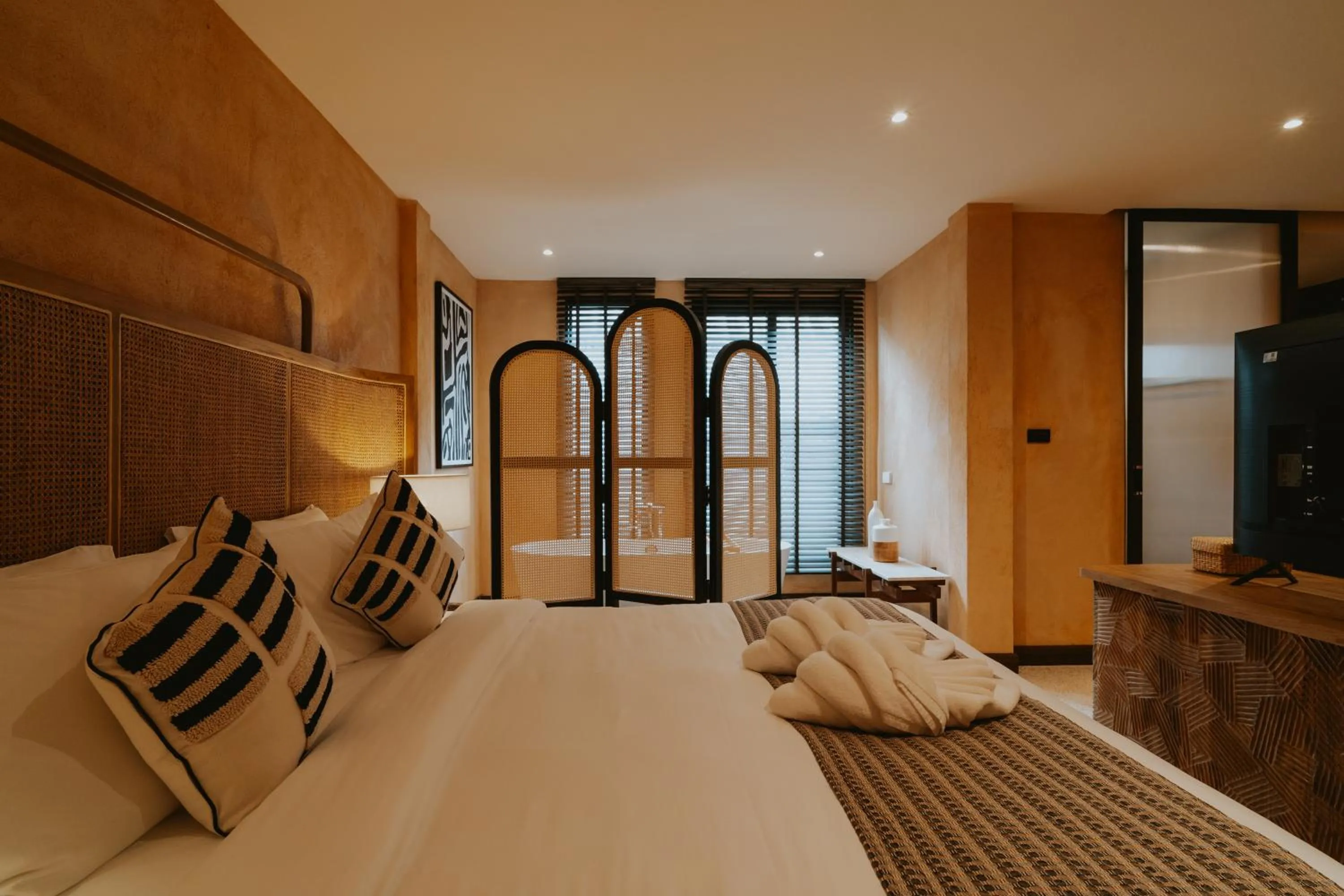 Bedroom, Bed in Hotel Clay Chiang Mai