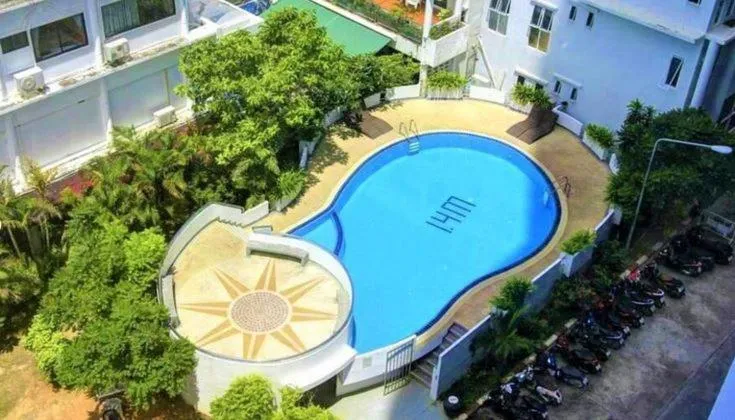 Pool view in Patong Tower Holiday Rentals