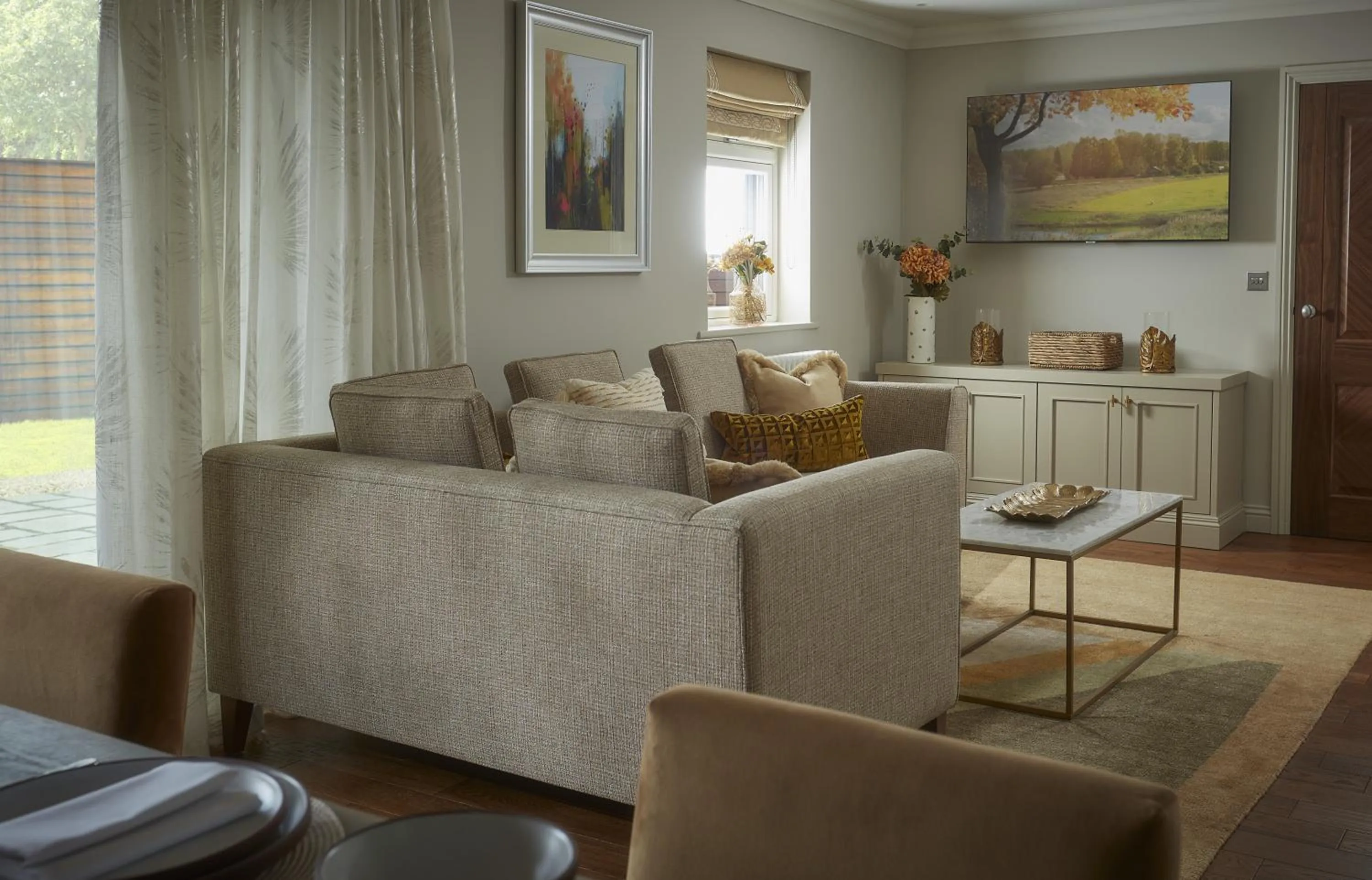 Living room in Brockencote Hall