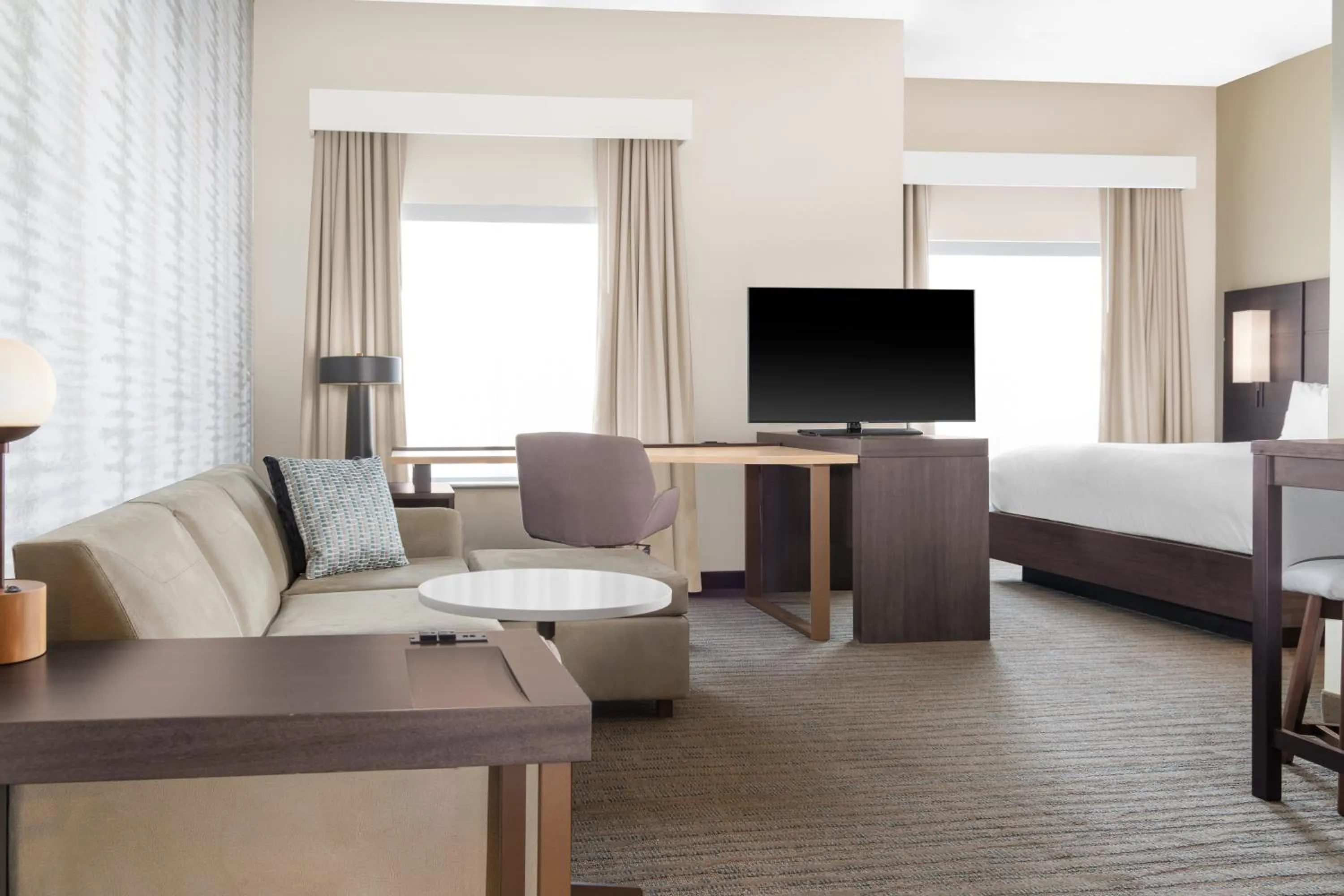 Living room, Bed in Residence Inn by Marriott Oklahoma City Norman