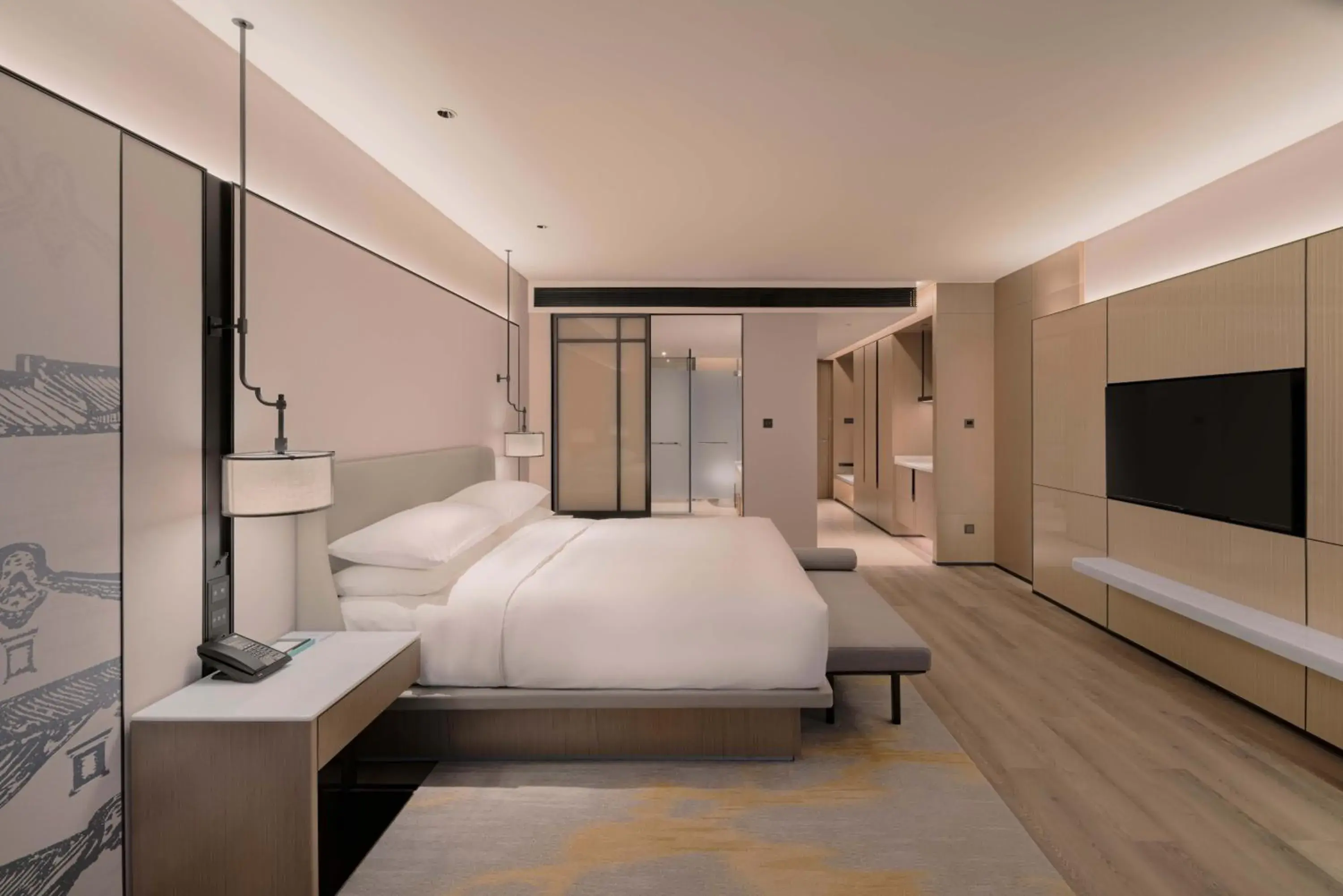 Executive King Room with City View in Shantou Marriott Hotel Executive King Room with City View in Shantou Marriott Hotel