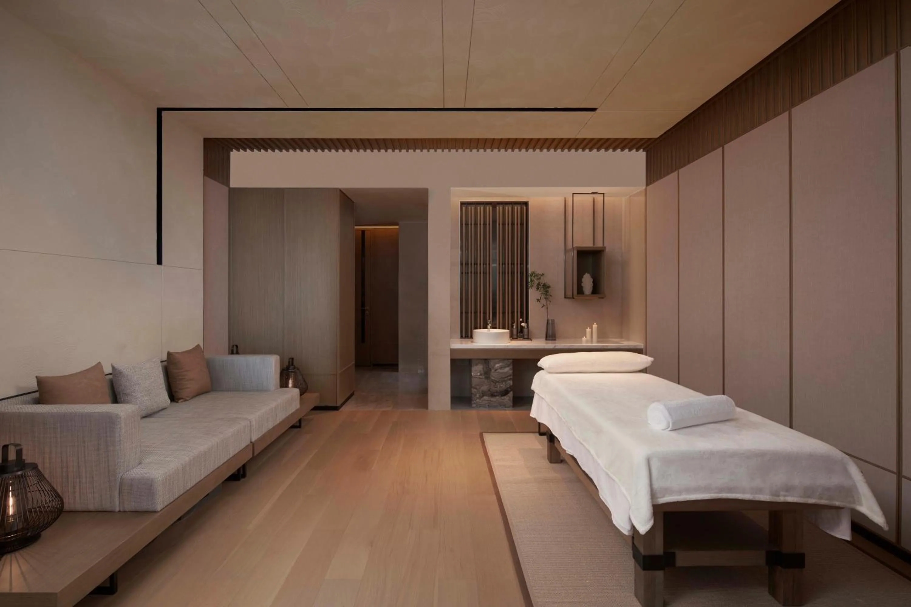 Spa and wellness centre/facilities, Bed in Shantou Marriott Hotel