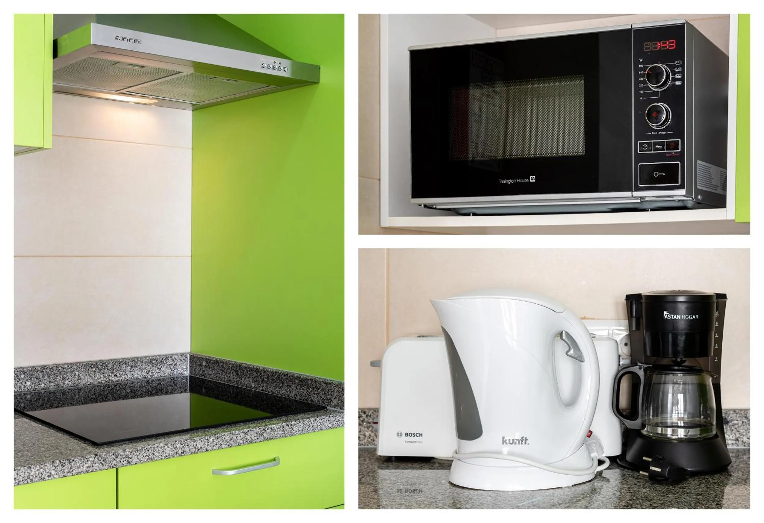 Kitchen or kitchenette in Apartamentos Mirante da Rocha