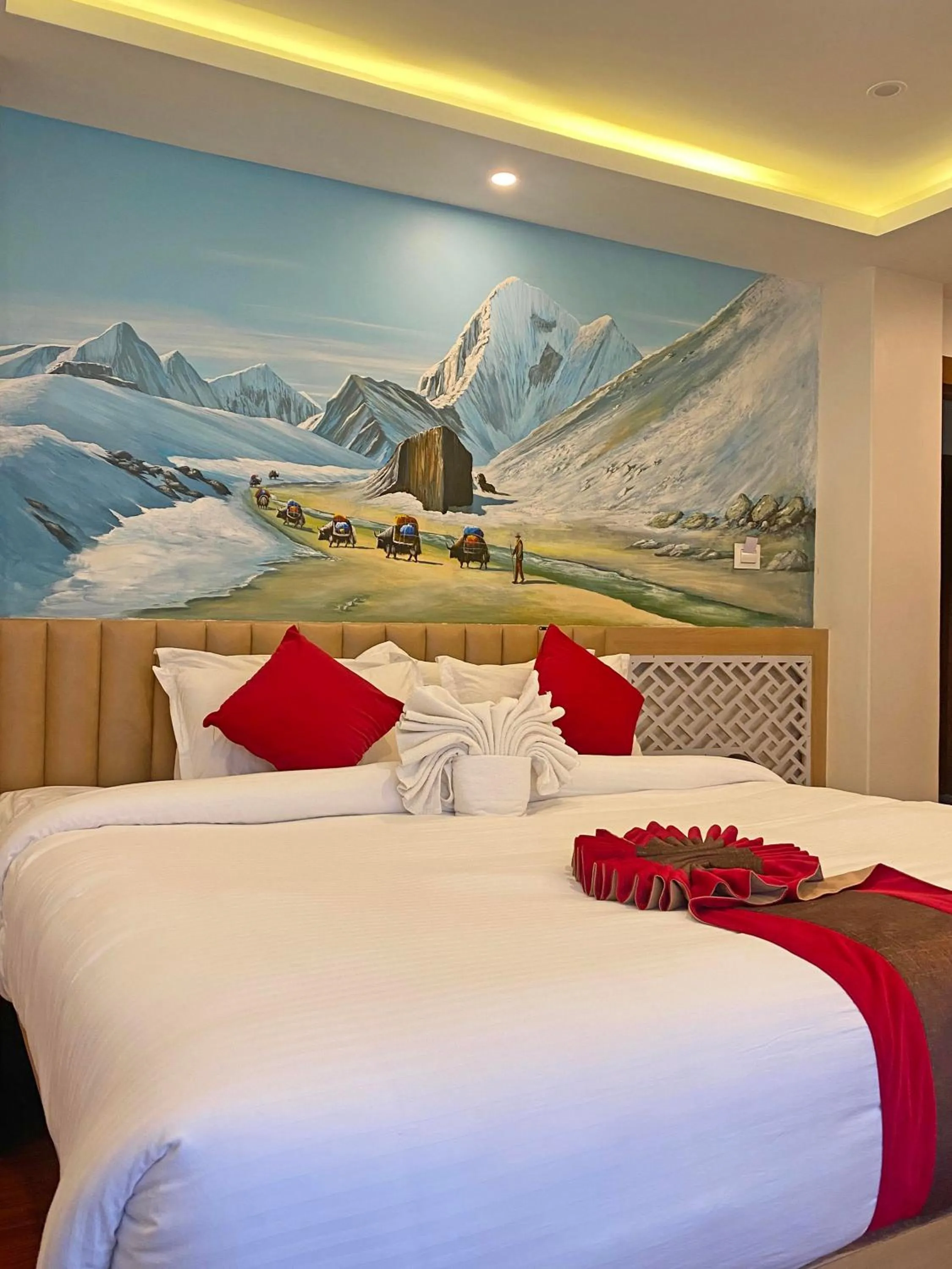 Bed in Hotel Malati