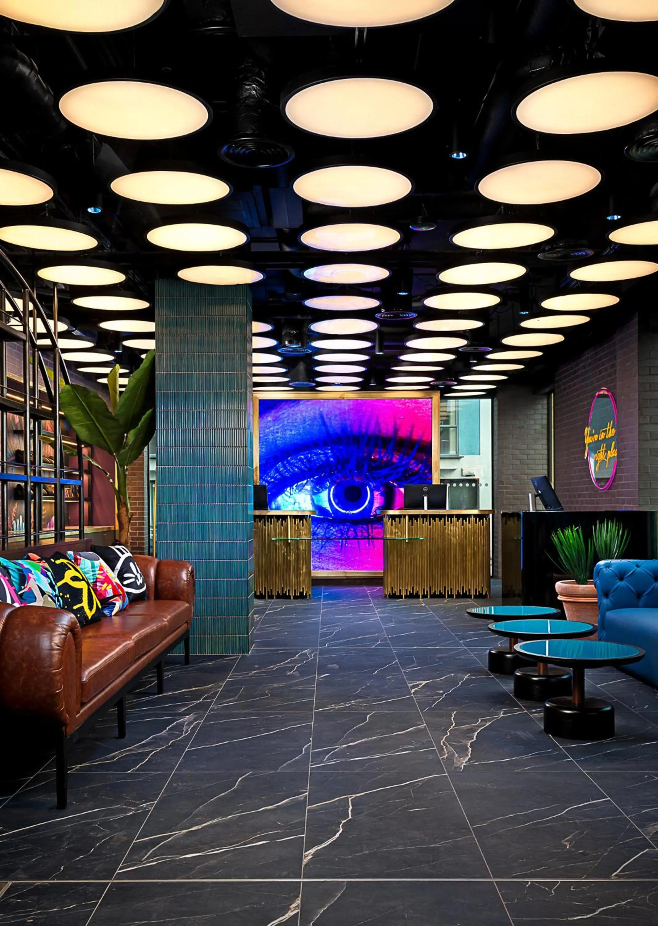 Lobby or reception in NYX Hotel Dublin Portobello