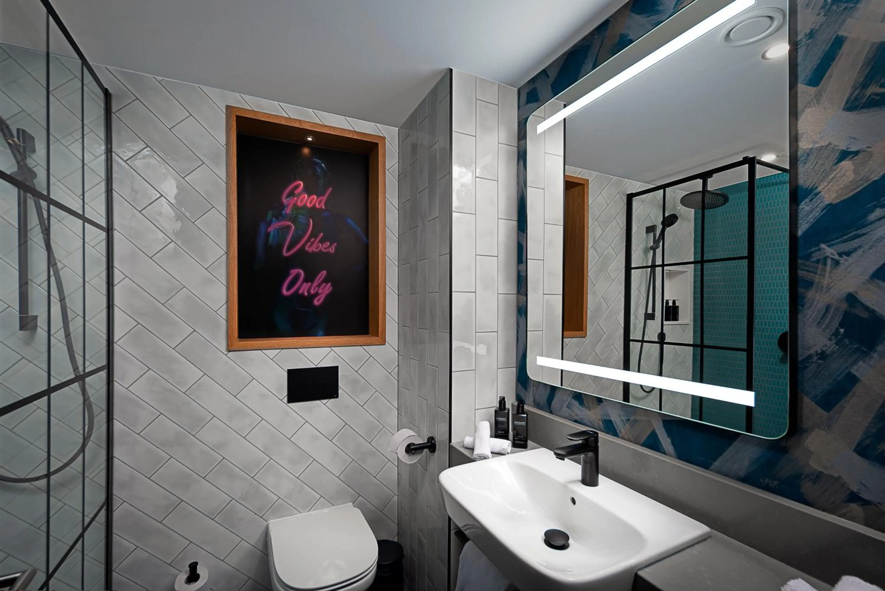 Bathroom in NYX Hotel Dublin Portobello