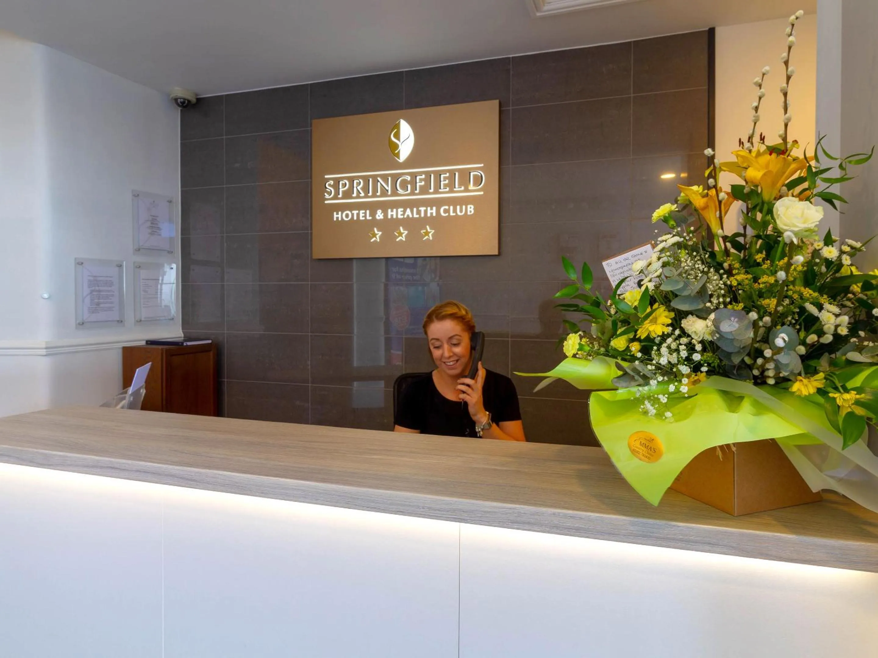 Lobby or reception in Springfield Hotel & Health Club