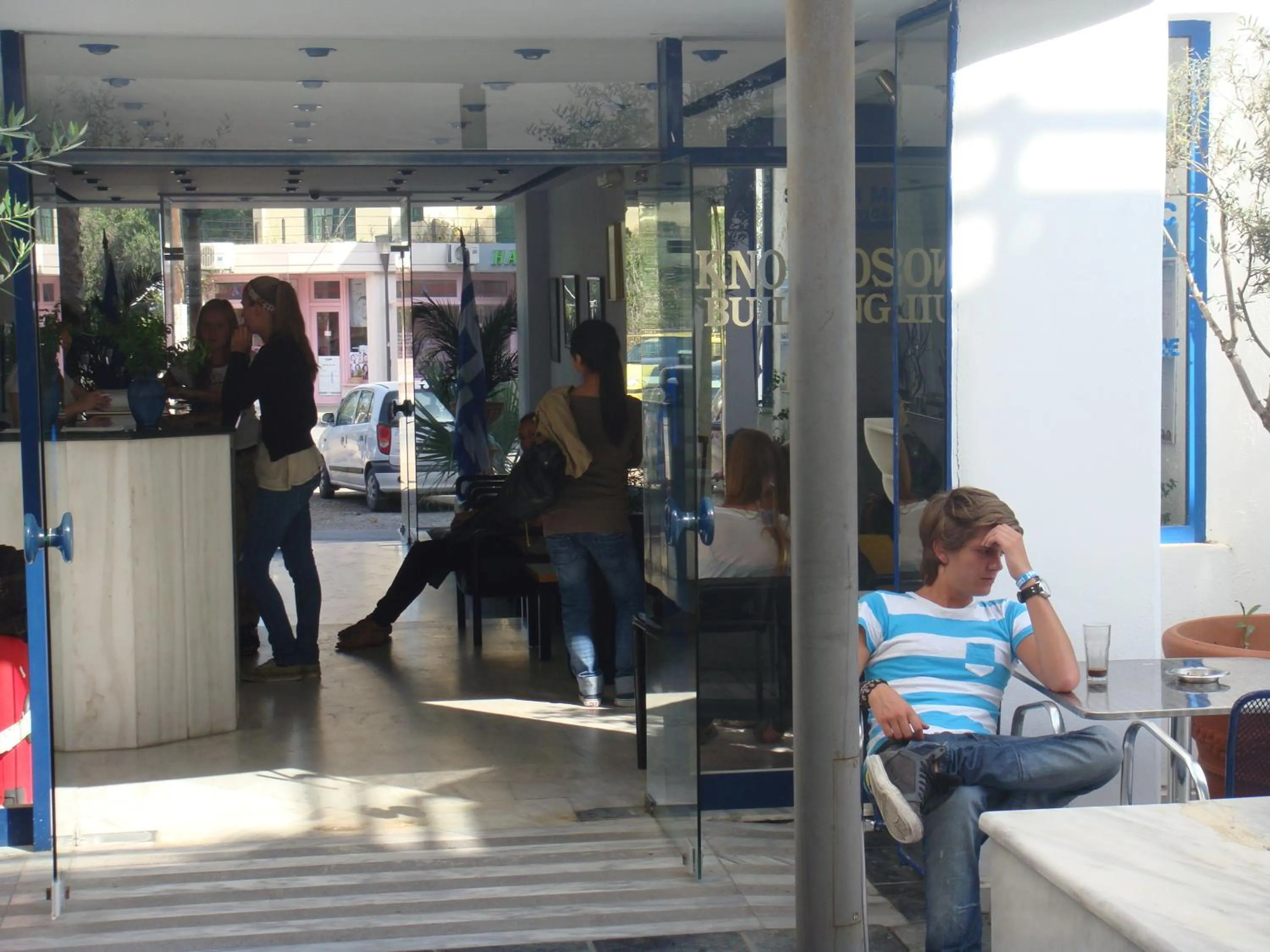 People in Kassavetis Center - Hotel Studios & Apartments