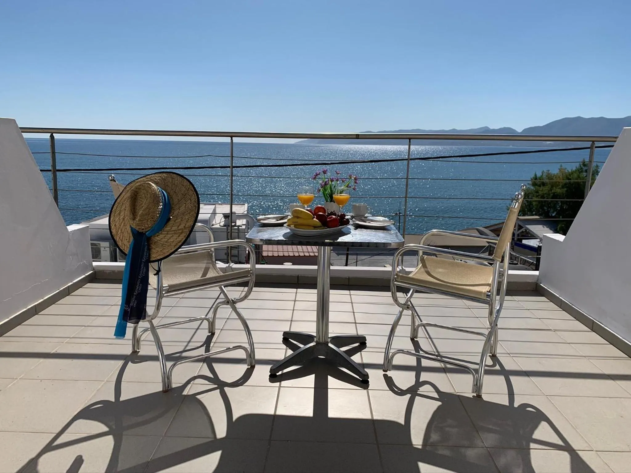 Balcony/Terrace in Kassavetis Center - Hotel Studios & Apartments