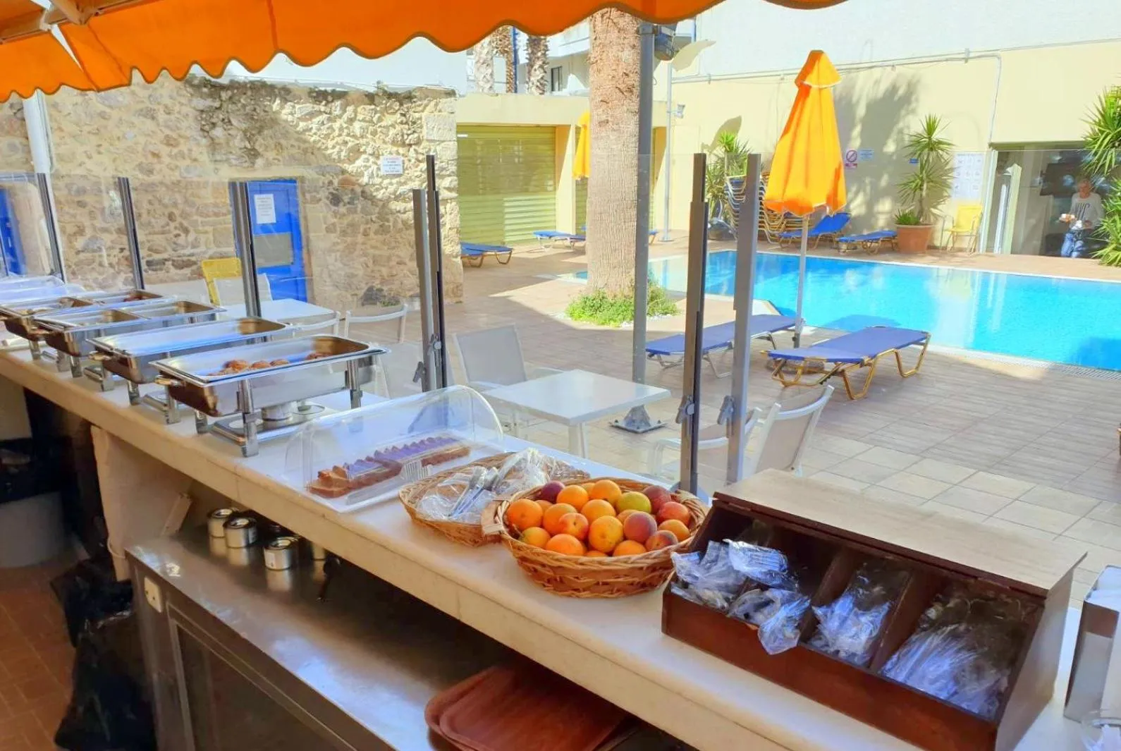 Breakfast in Kassavetis Center - Hotel Studios & Apartments