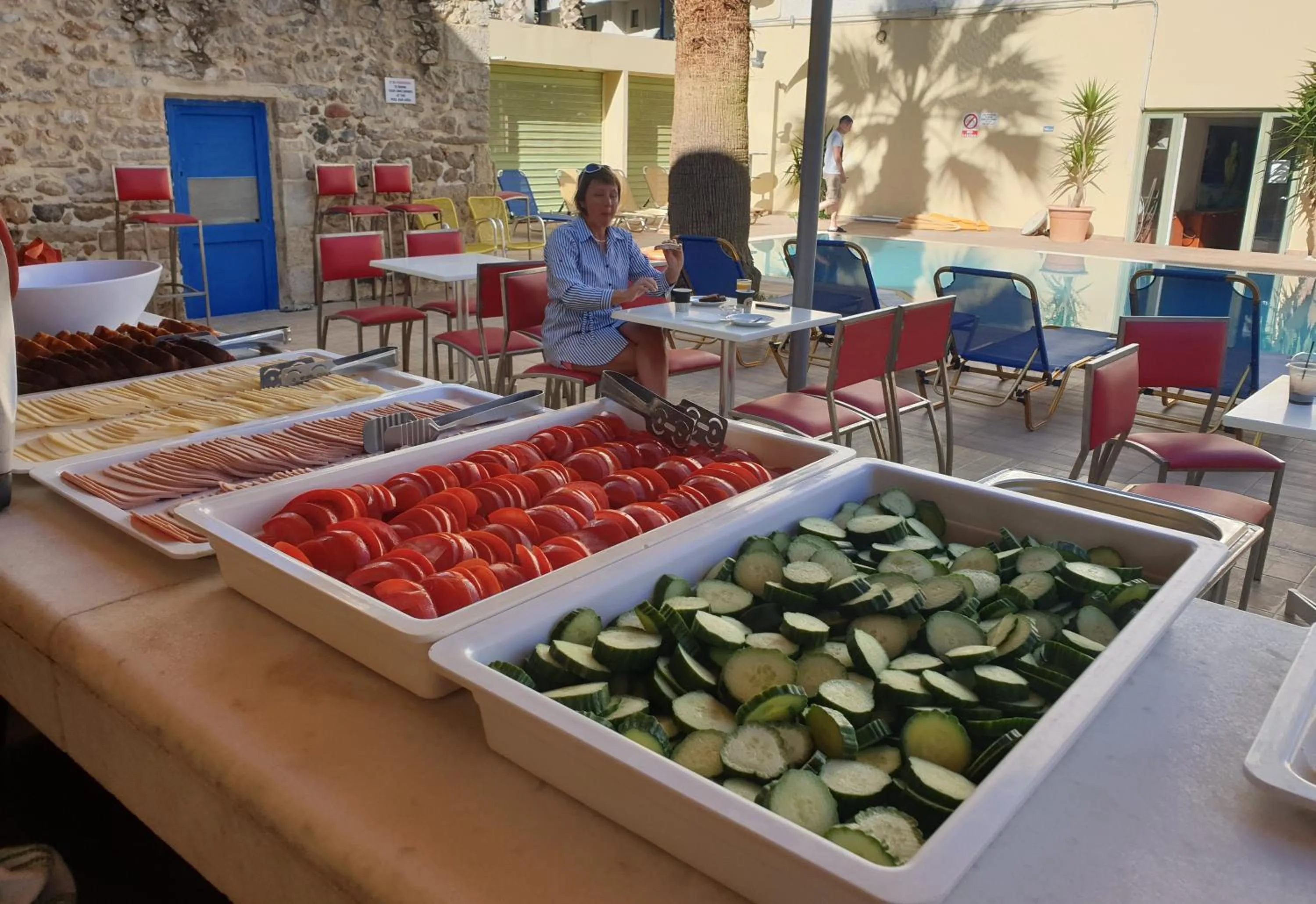 People in Kassavetis Center - Hotel Studios & Apartments