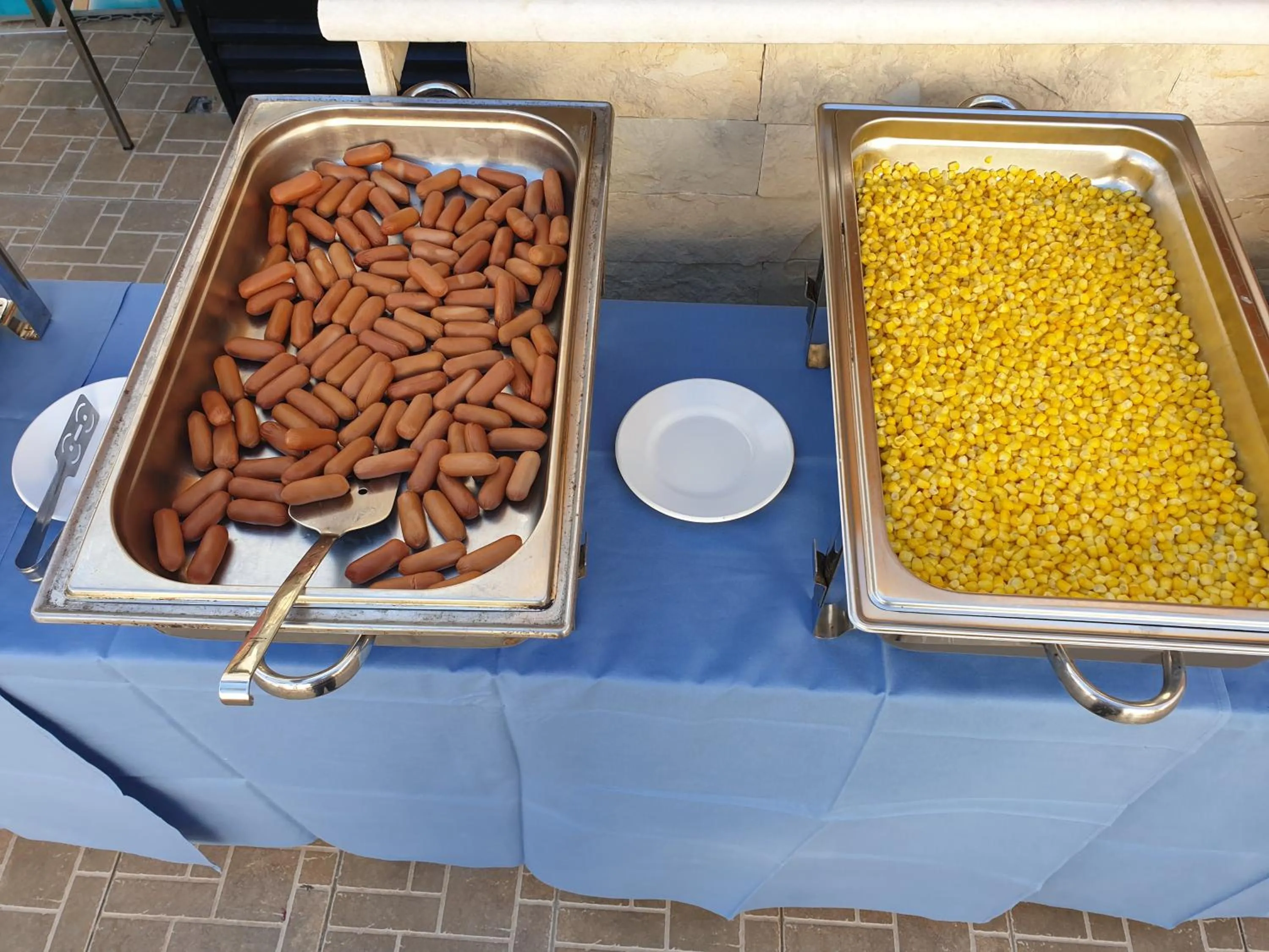 Buffet breakfast in Kassavetis Center - Hotel Studios & Apartments