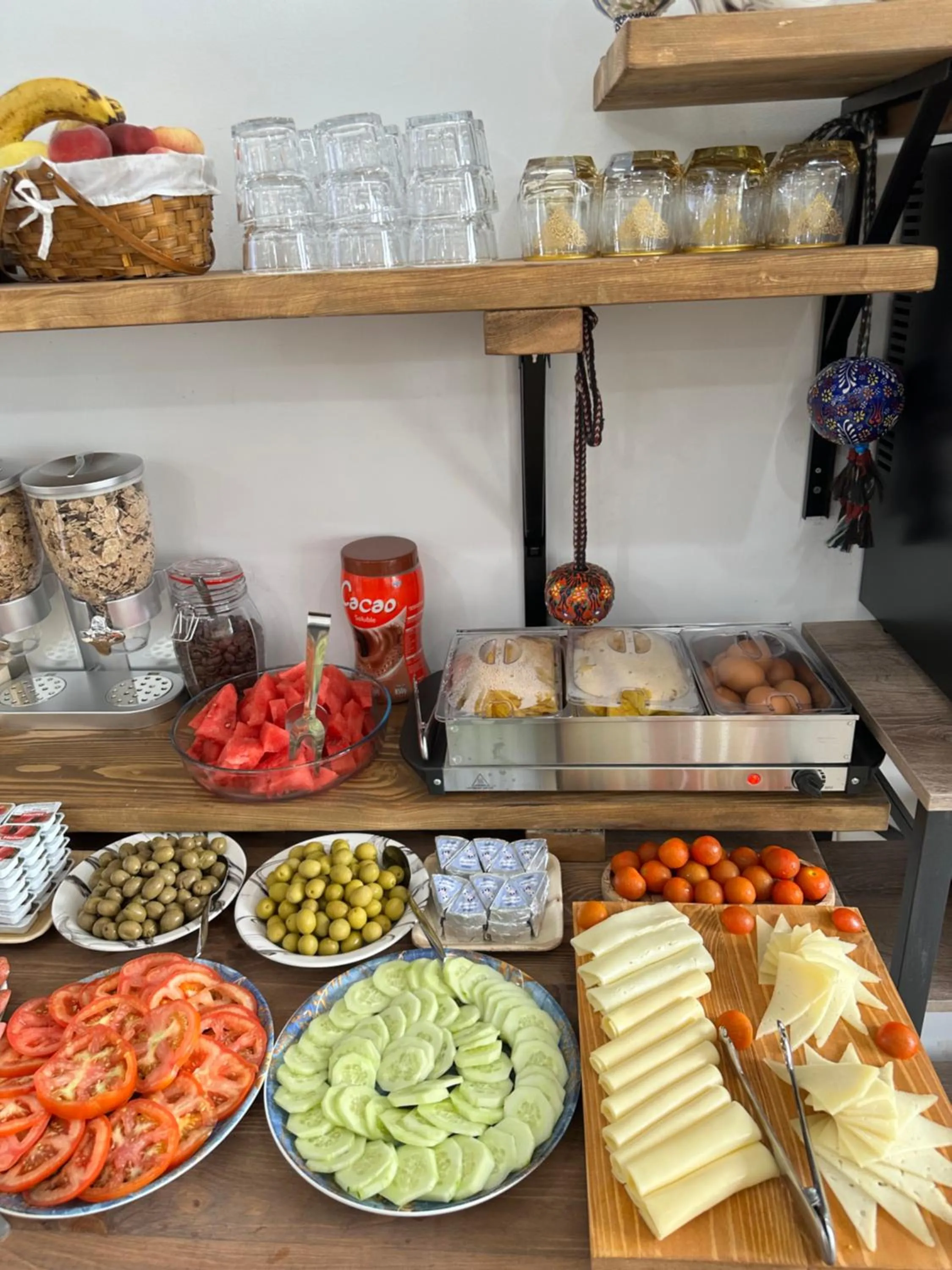 Buffet breakfast in Vilador Beach Hotel