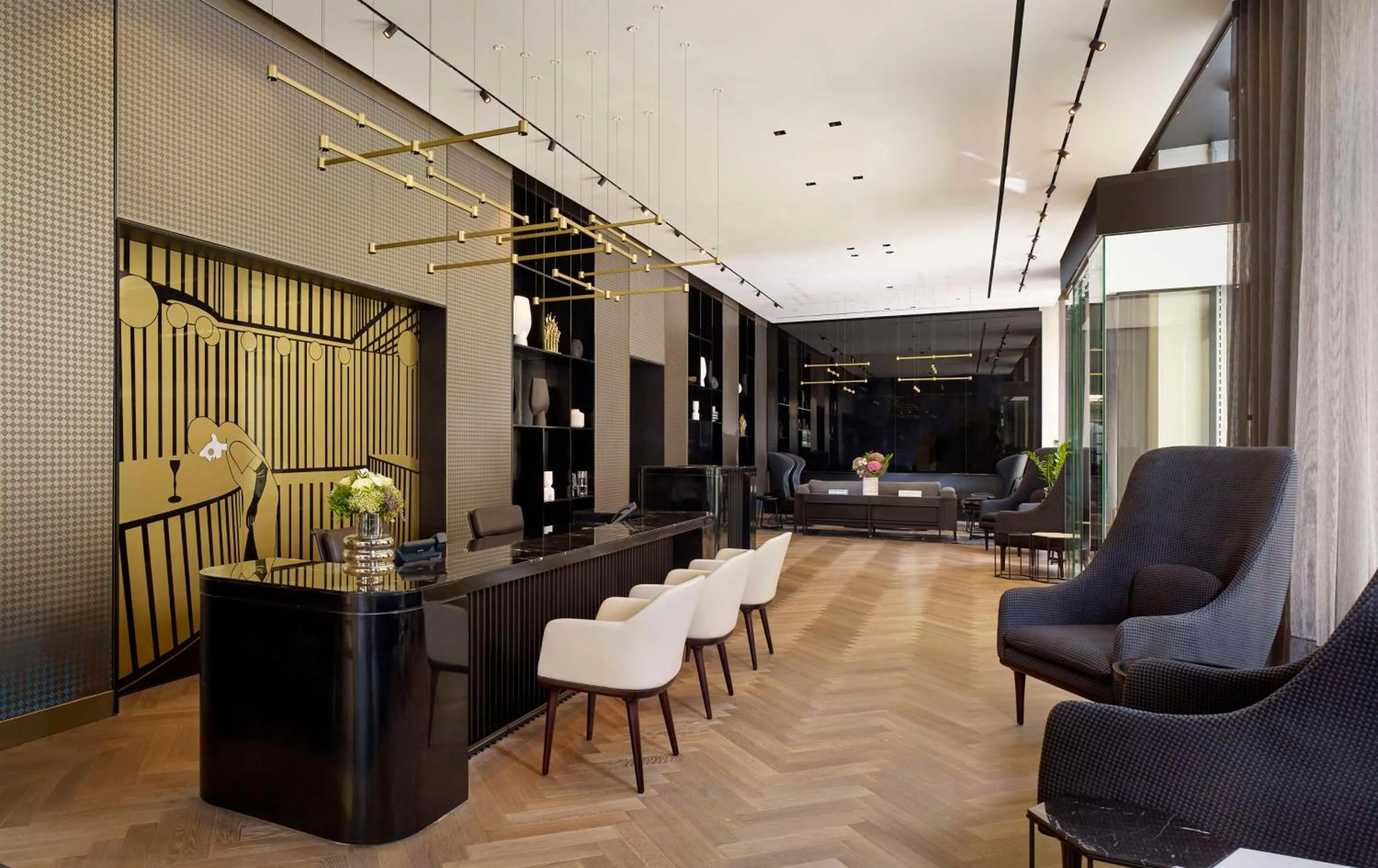 Lobby or reception in art'otel Zagreb, Powered by Radisson Hotels
