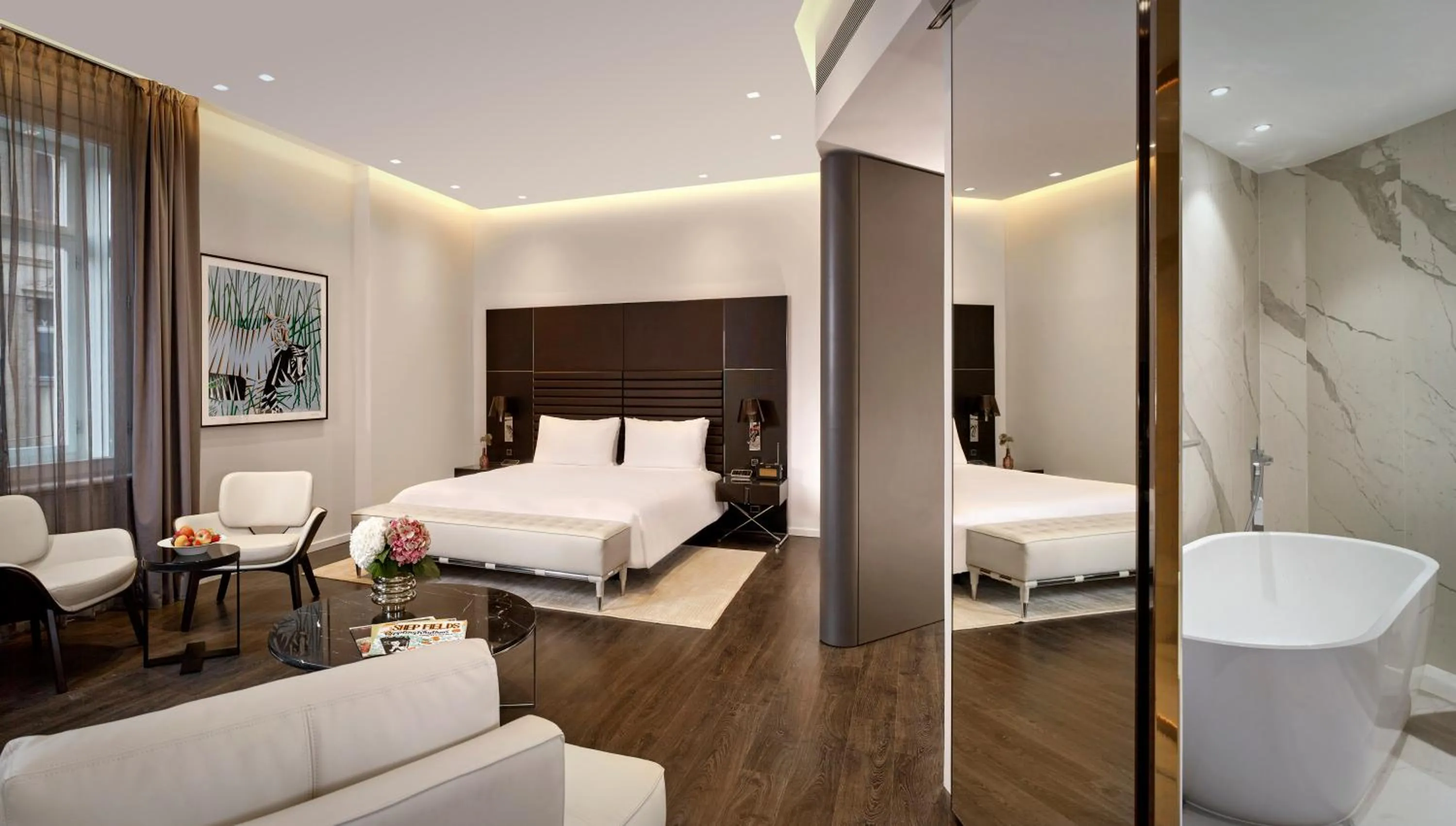 Bed in art'otel Zagreb, Powered by Radisson Hotels