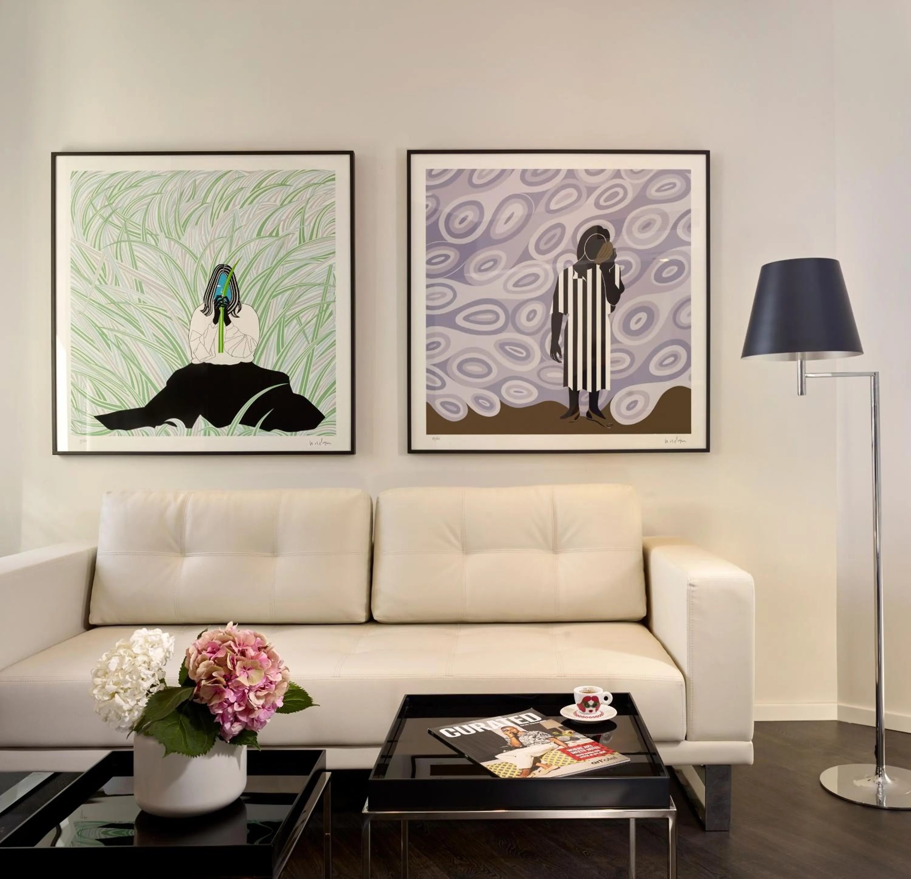 Living room in art'otel Zagreb, Powered by Radisson Hotels