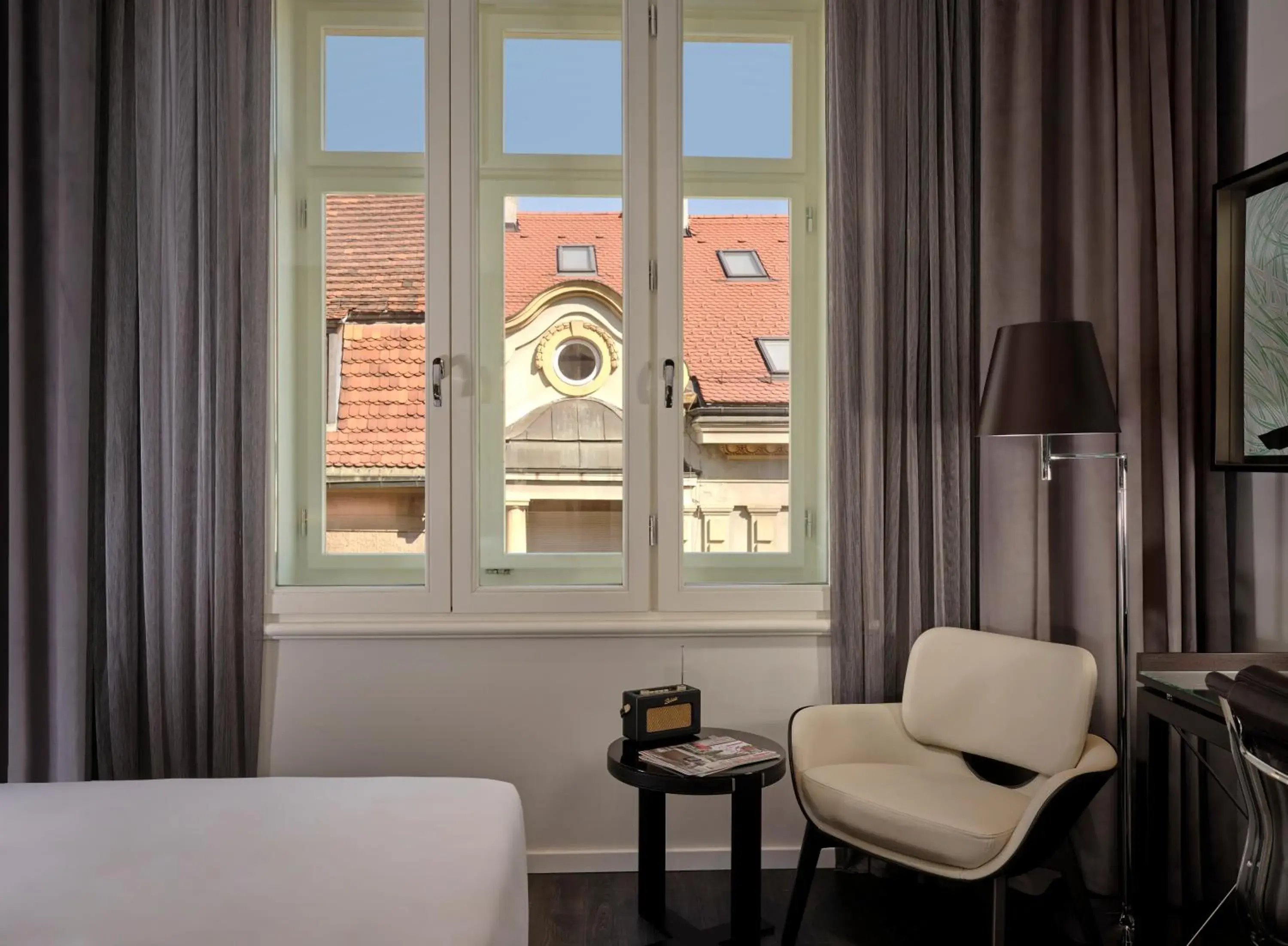 City view, Bed in art'otel Zagreb