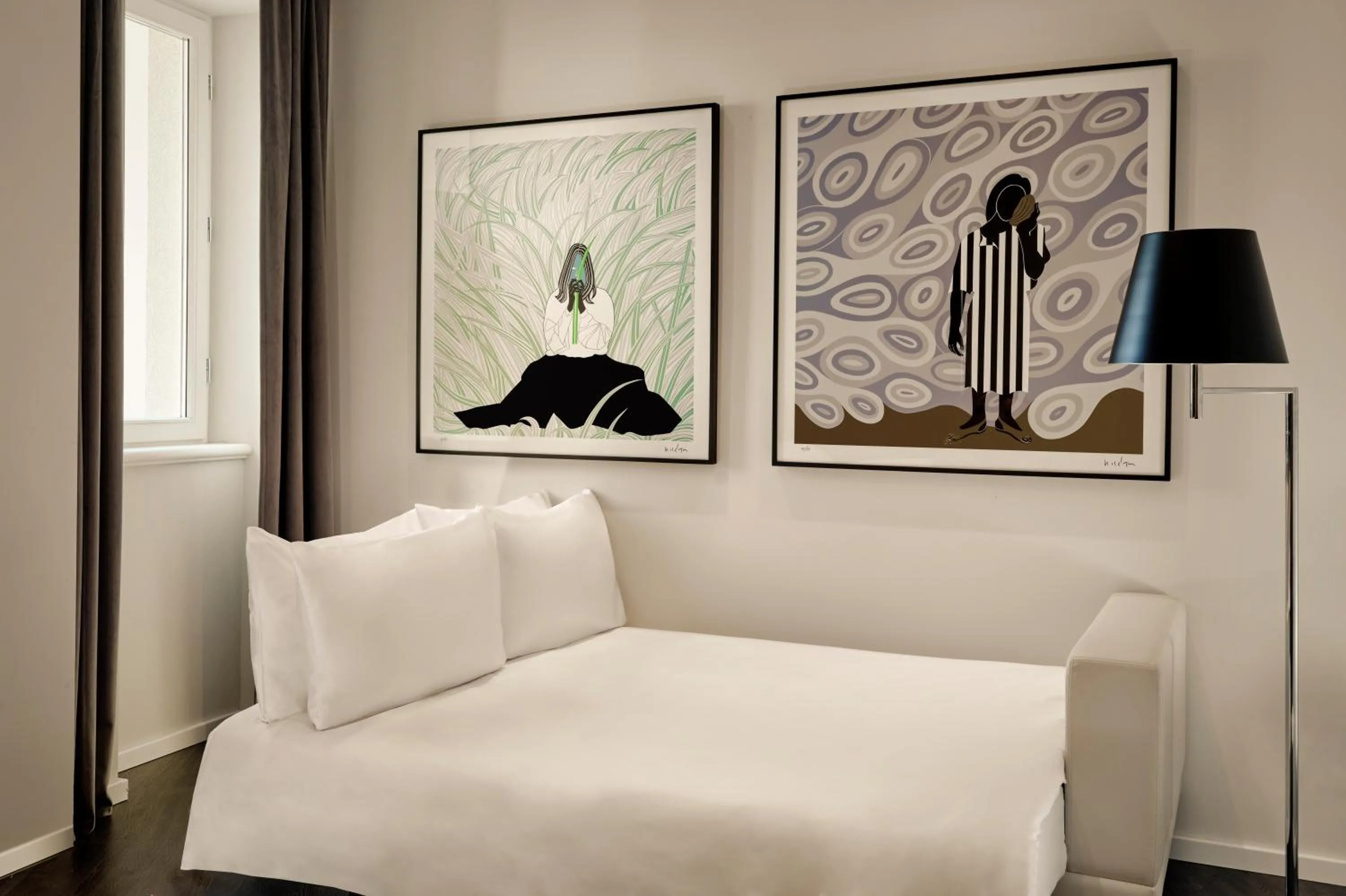 Bed in art'otel Zagreb, Powered by Radisson Hotels