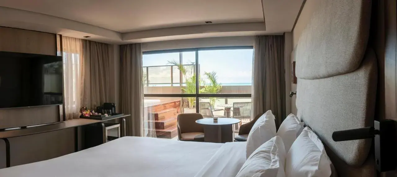 View (from property/room), Bed in HCM - Hotel Corais de Manaira View (from property/room), Bed in HCM - Hotel Corais de Manaira