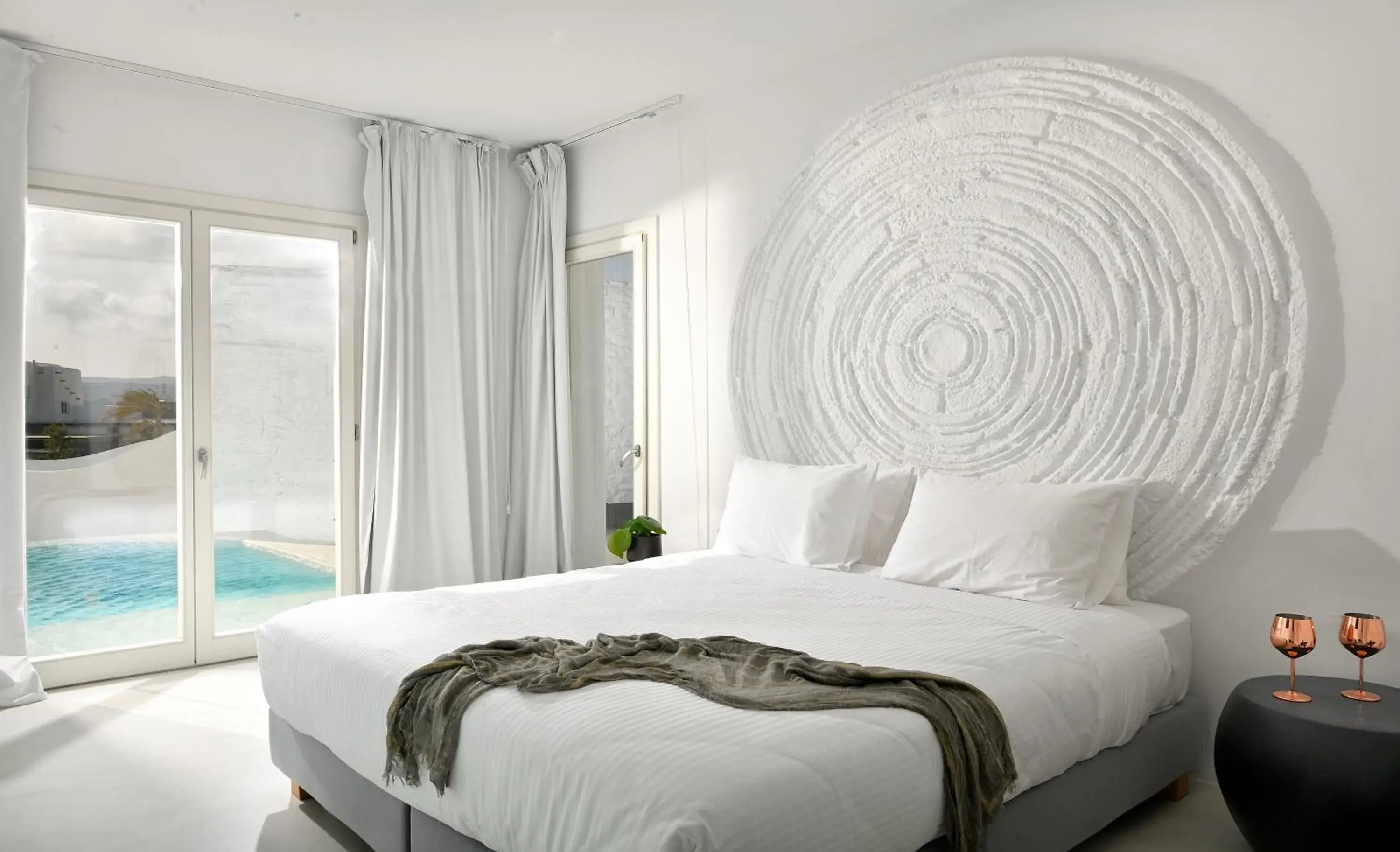 Bed in Million Stars Mykonos Bed in Million Stars Mykonos