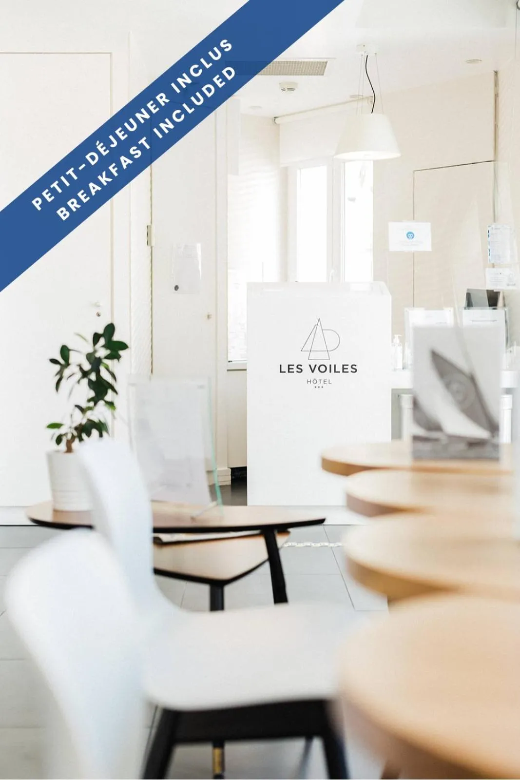 Communal lounge/ TV room in Hôtel Les Voiles