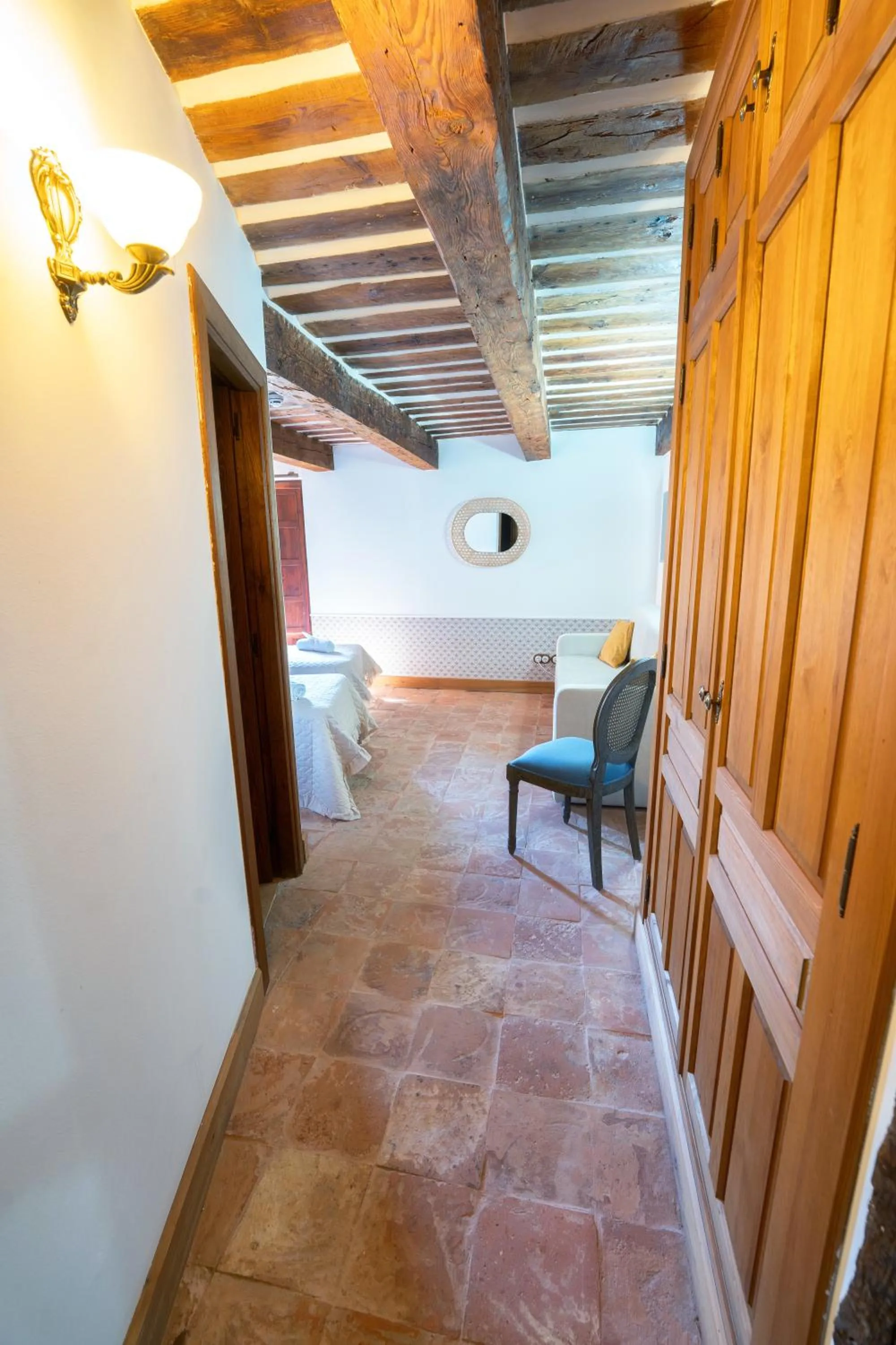 Bed in Hotel Rincón Castellano