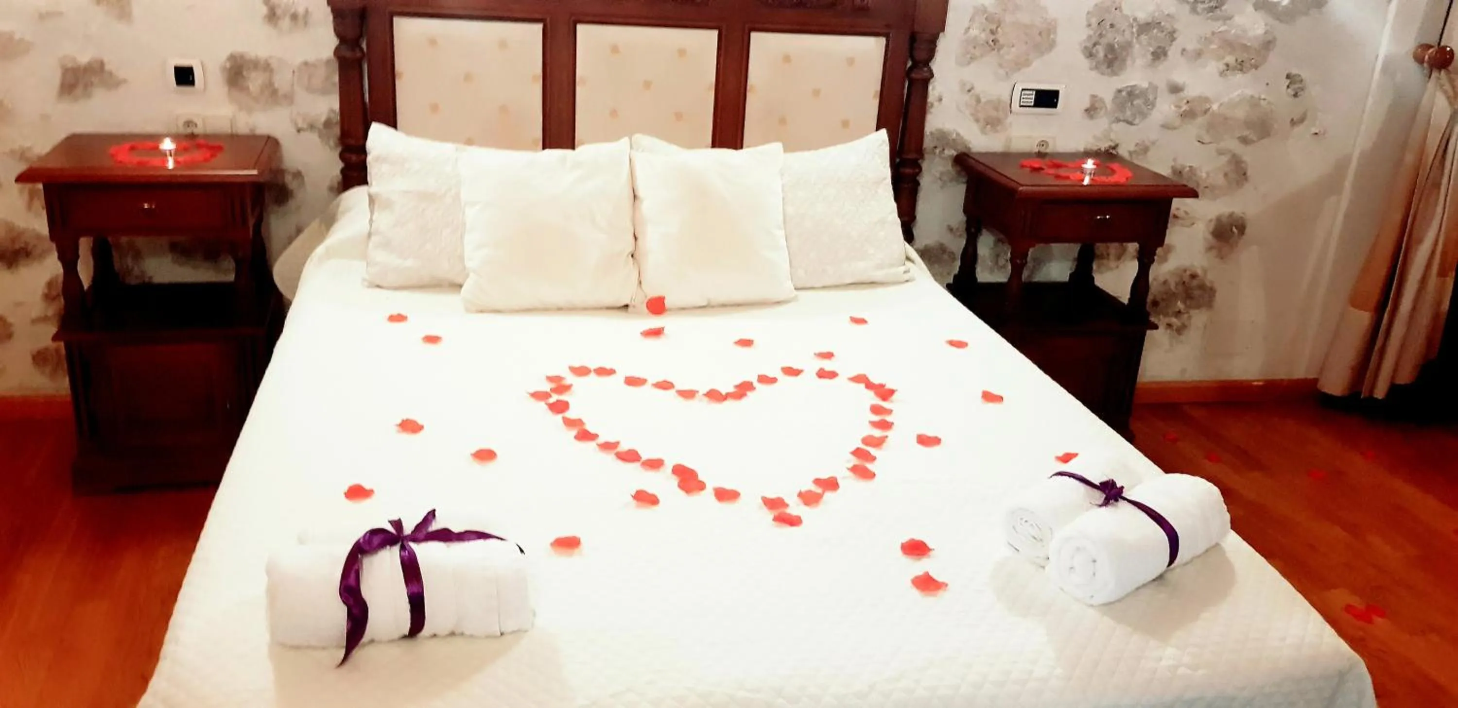 Bed in Hotel Rincón Castellano