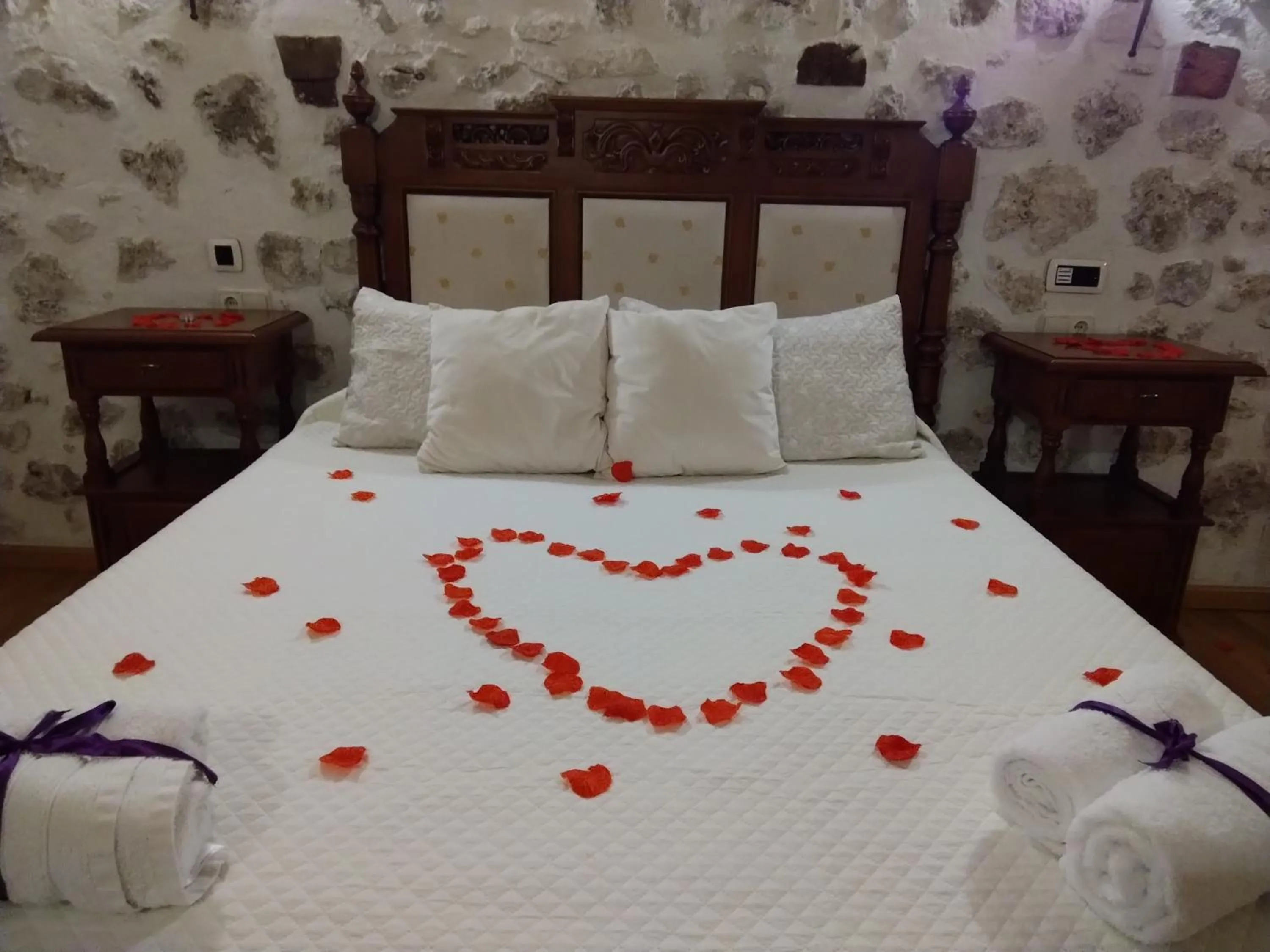 Bed in Hotel Rincón Castellano