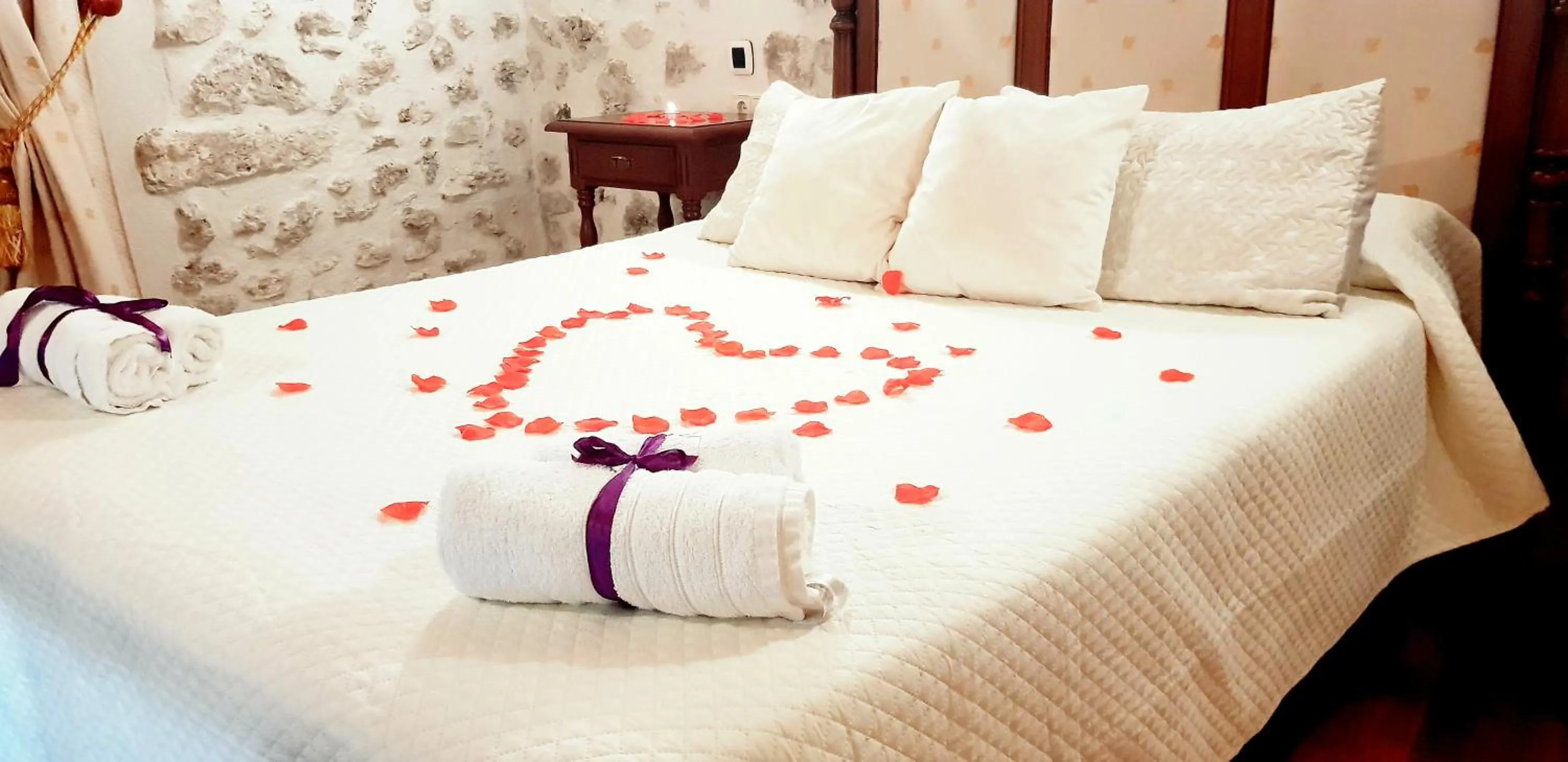 Bed in Hotel Rincón Castellano