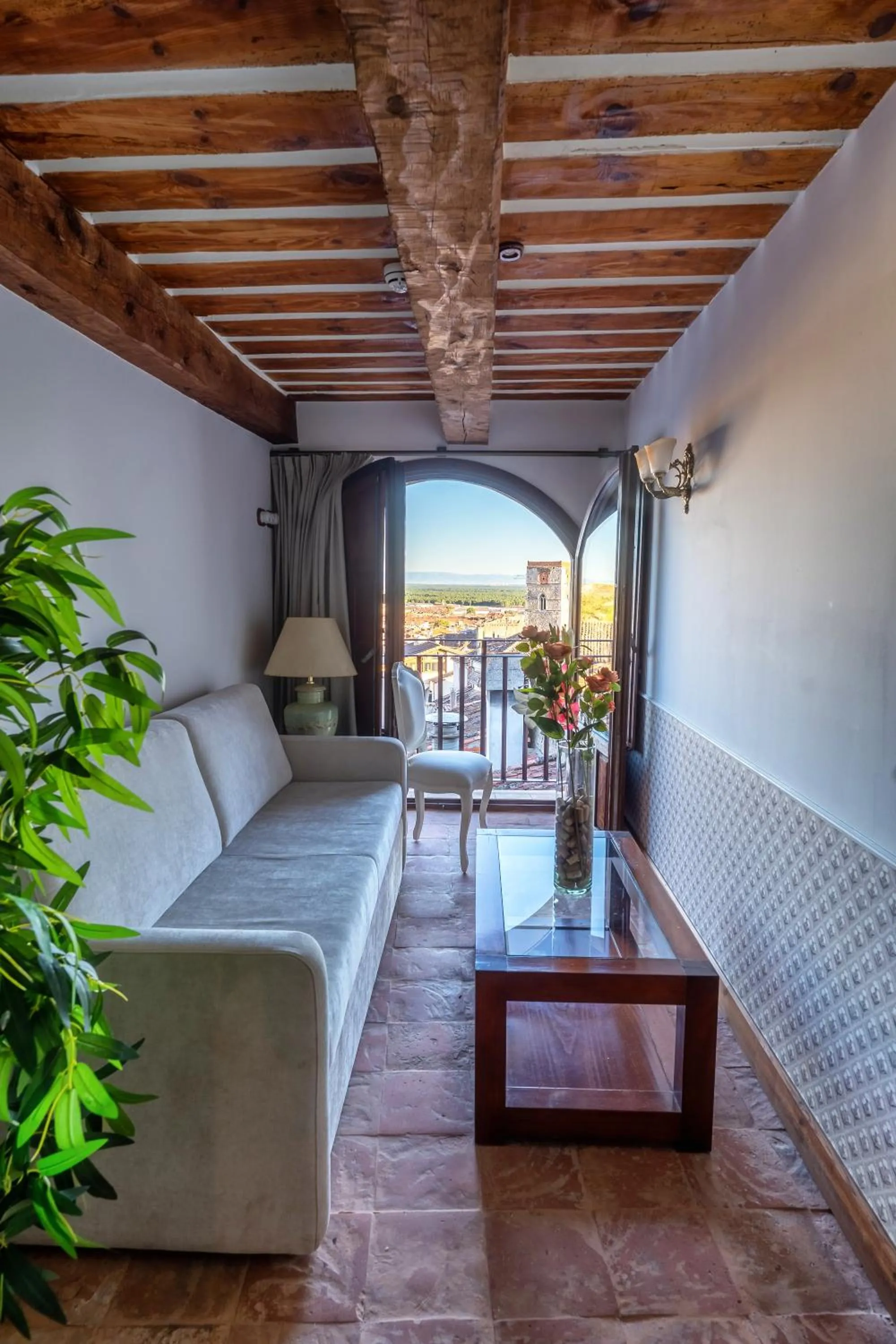 Bed in Hotel Rincón Castellano