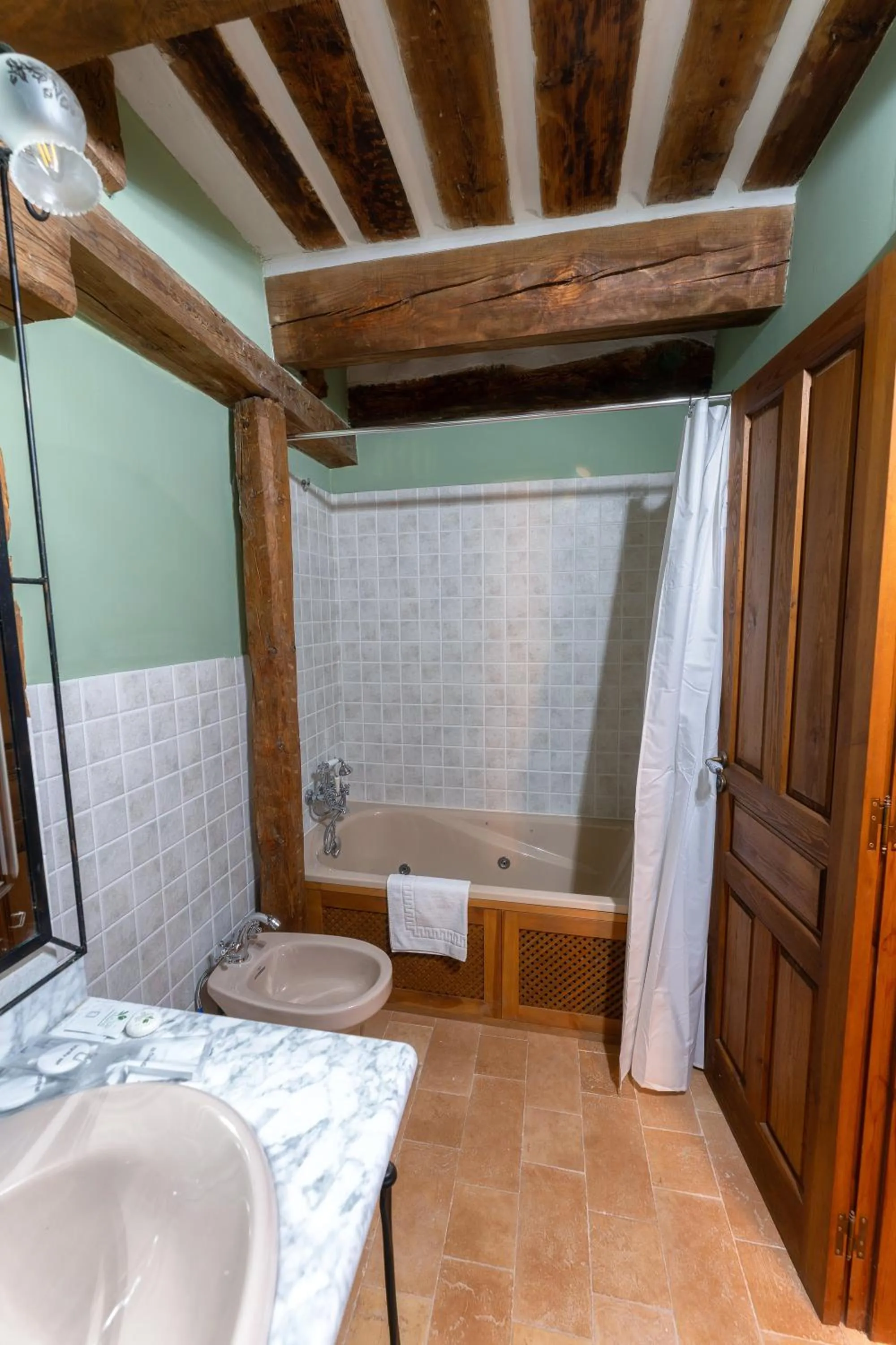 Bed in Hotel Rincón Castellano