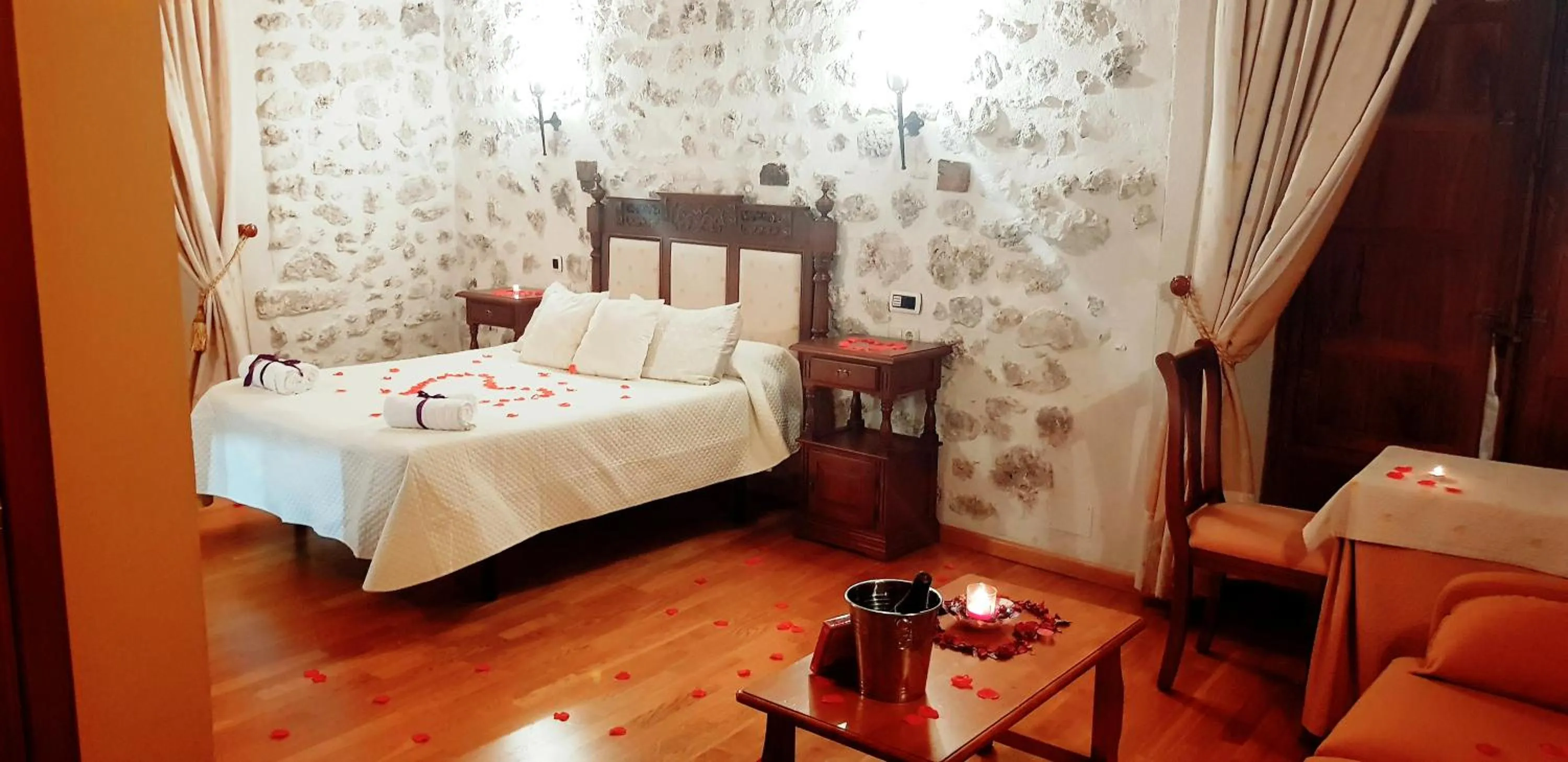 Bed in Hotel Rincón Castellano