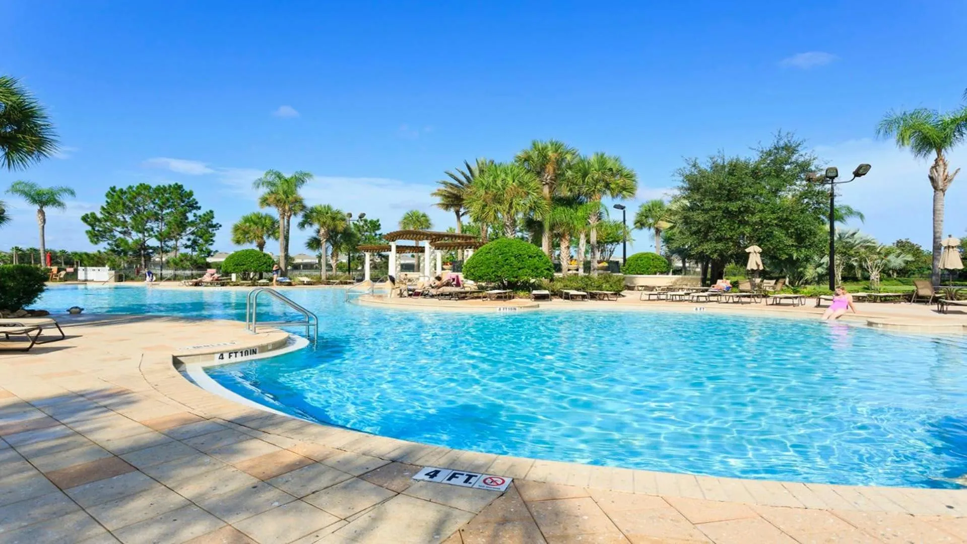 Swimming pool in No Rear Neighbor 6BR Private Pool/Spa Near Disney