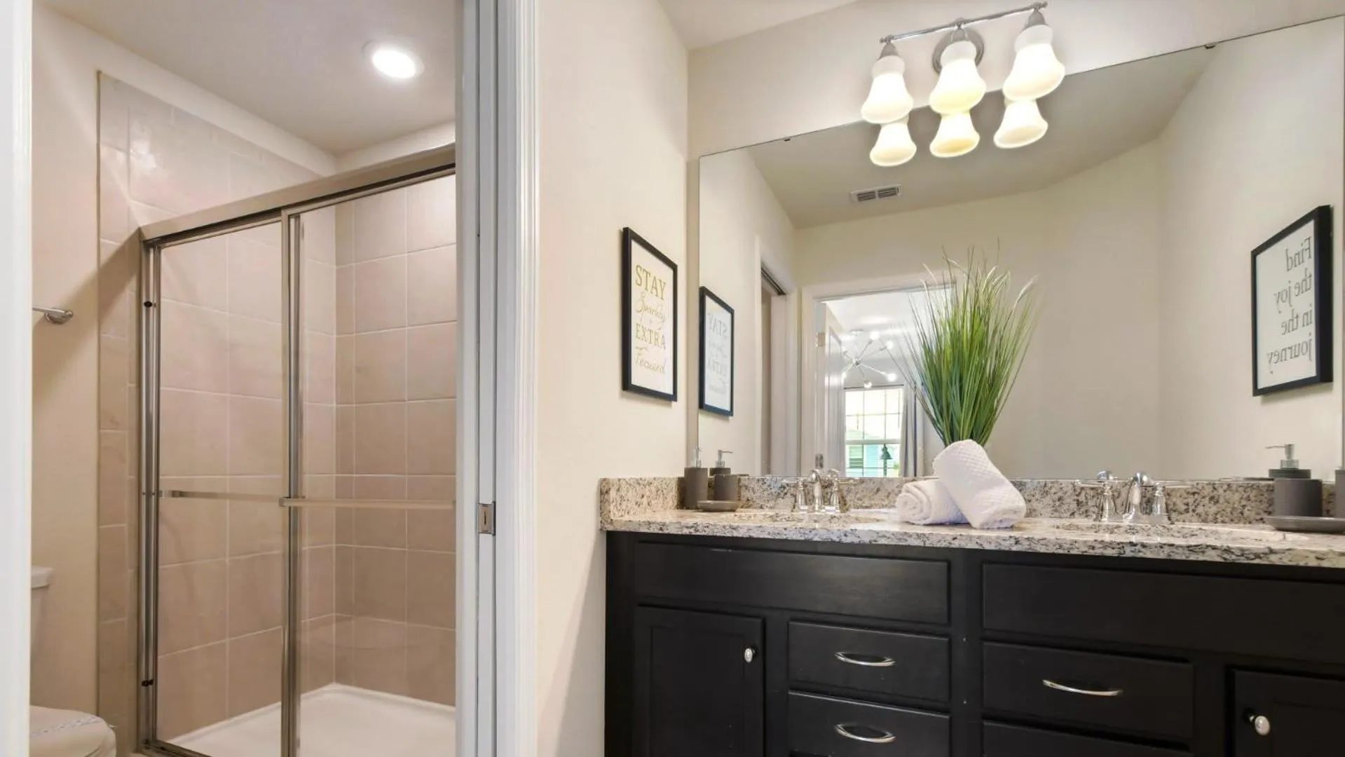 Bathroom in Luxury Home w/ Pool, Game Room, Near Disney