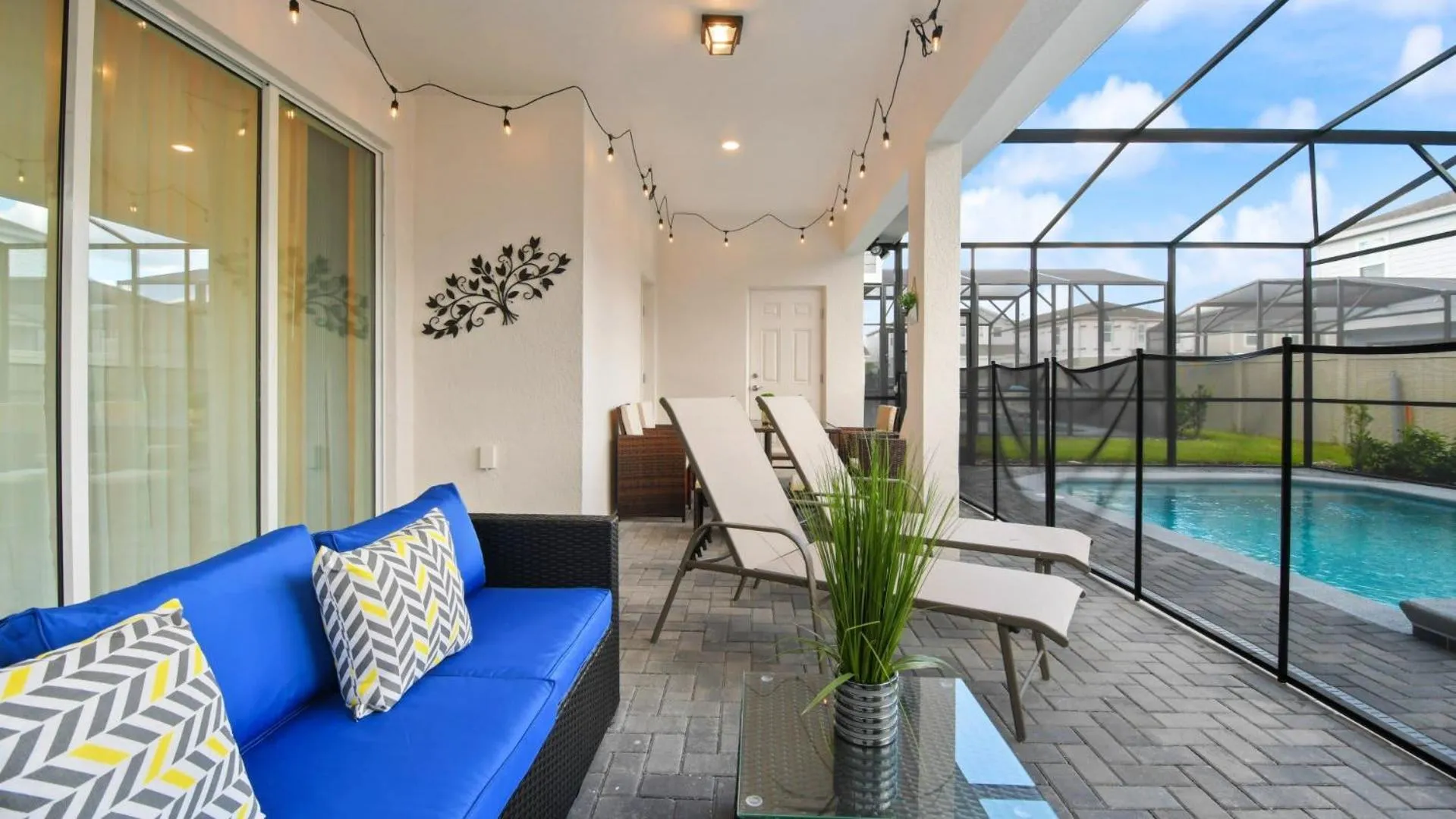 Balcony/Terrace in Luxury Home w/ Pool, Game Room, Near Disney