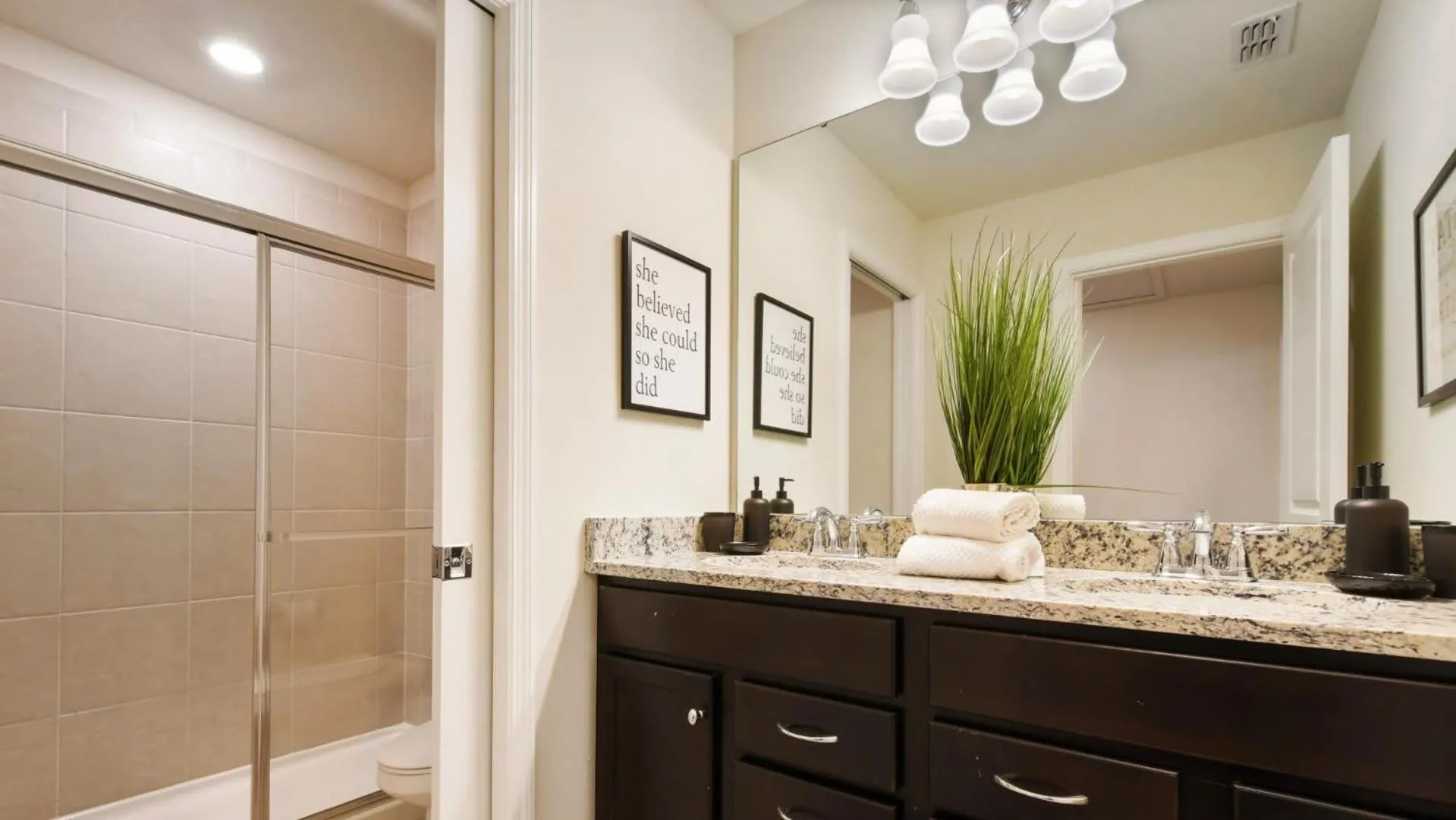 Bathroom in Luxury Home w/ Pool, Game Room, Near Disney