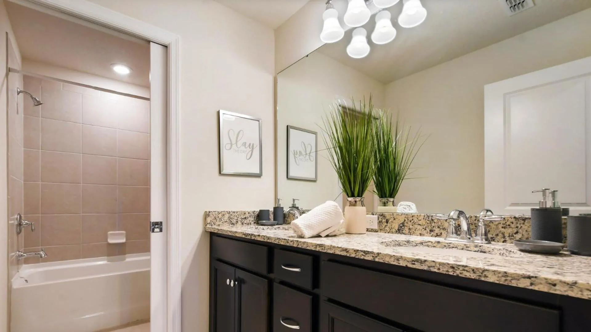 Bathroom in Luxury Home w/ Pool, Game Room, Near Disney