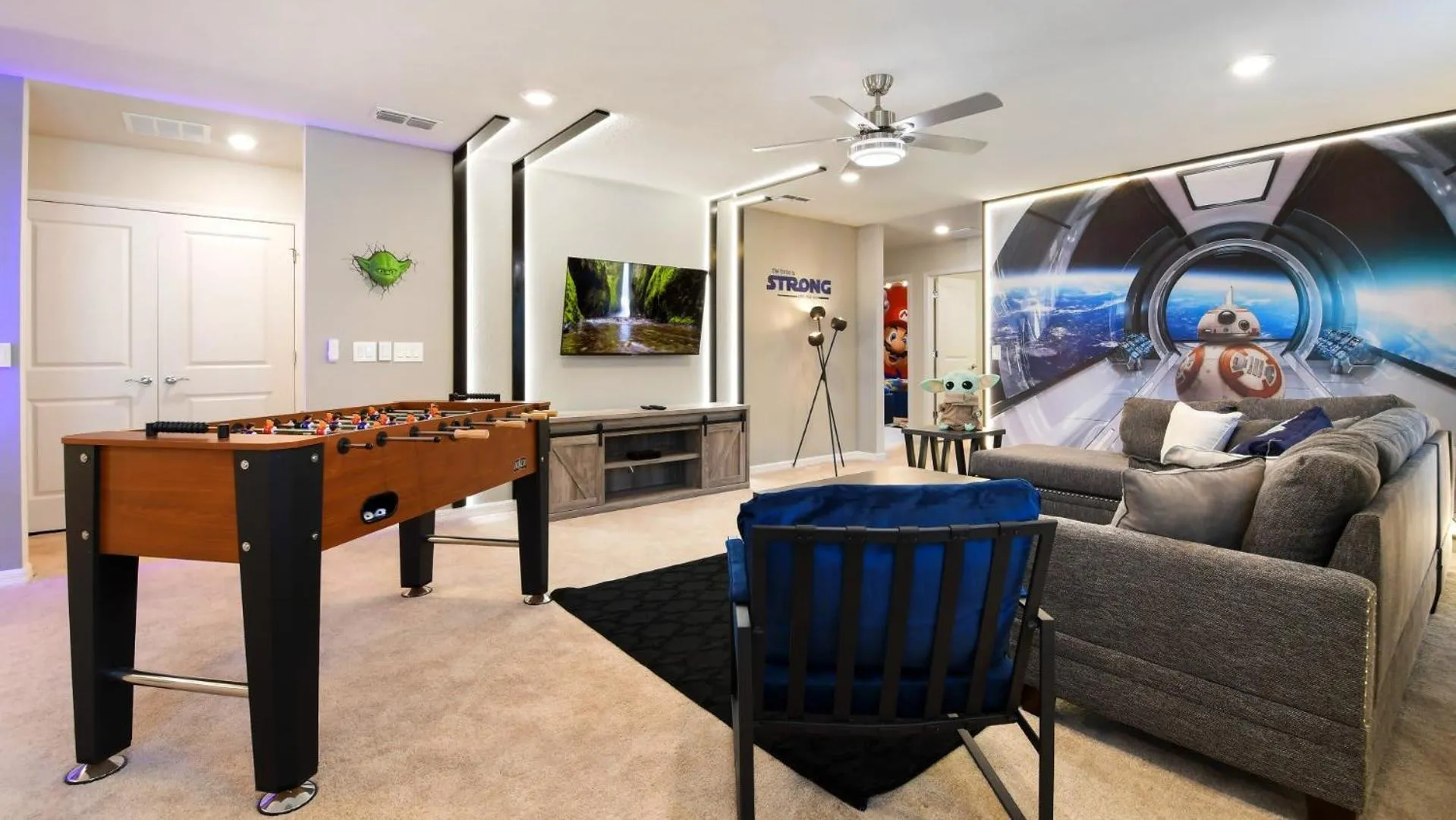 Living room in Luxury Home w/ Pool, Game Room, Near Disney