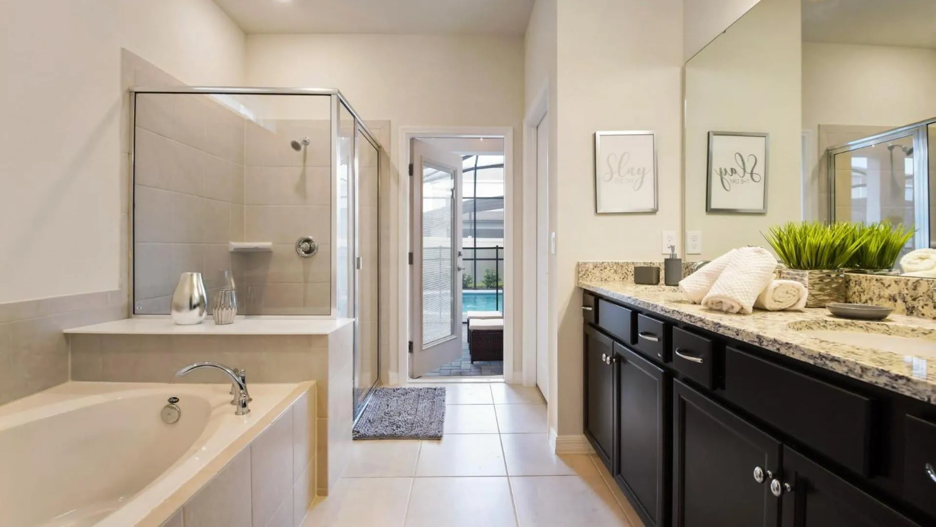 Bathroom in Luxury Home w/ Pool, Game Room, Near Disney