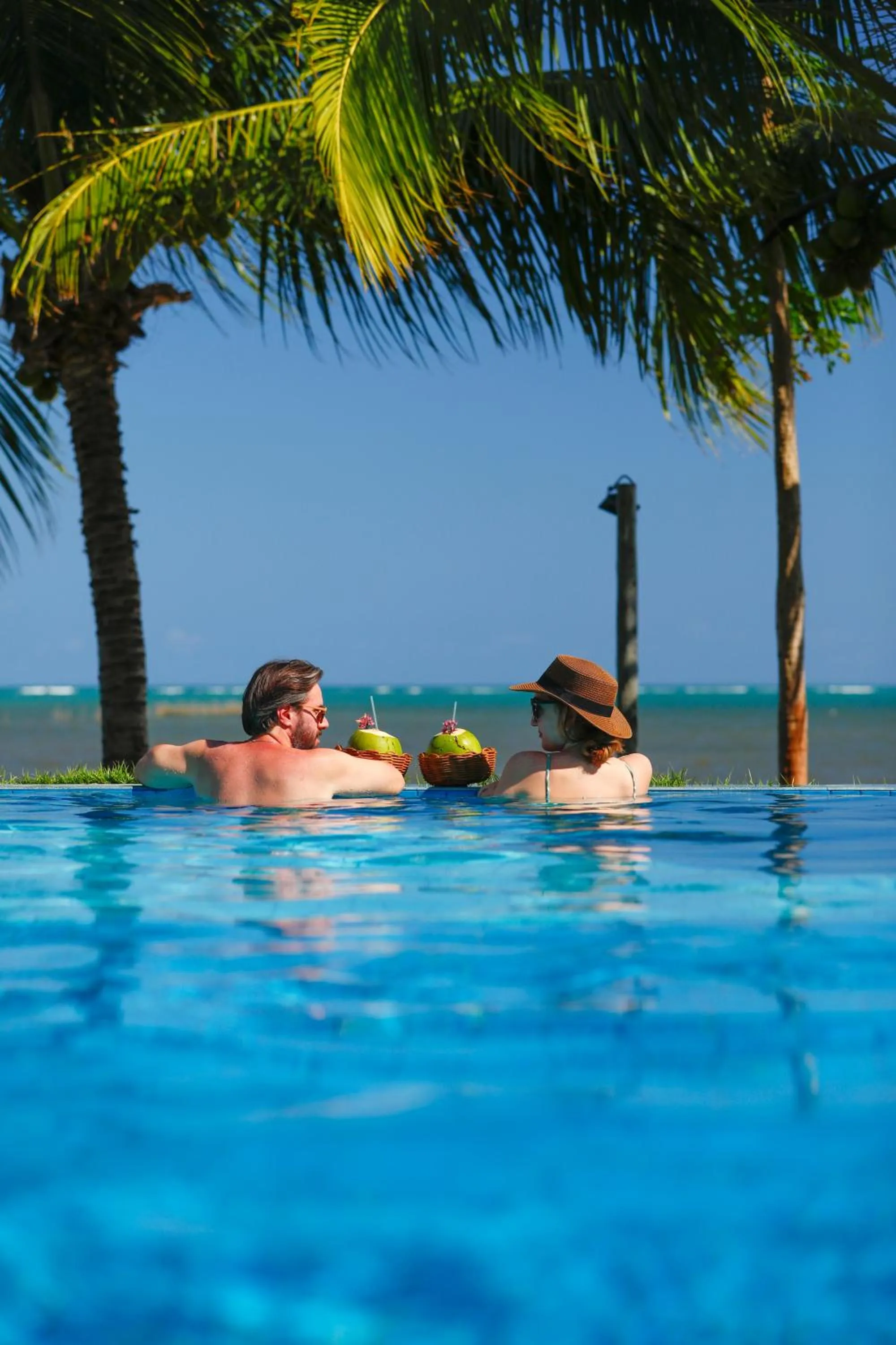 Pool view in Pousada Marceneiro