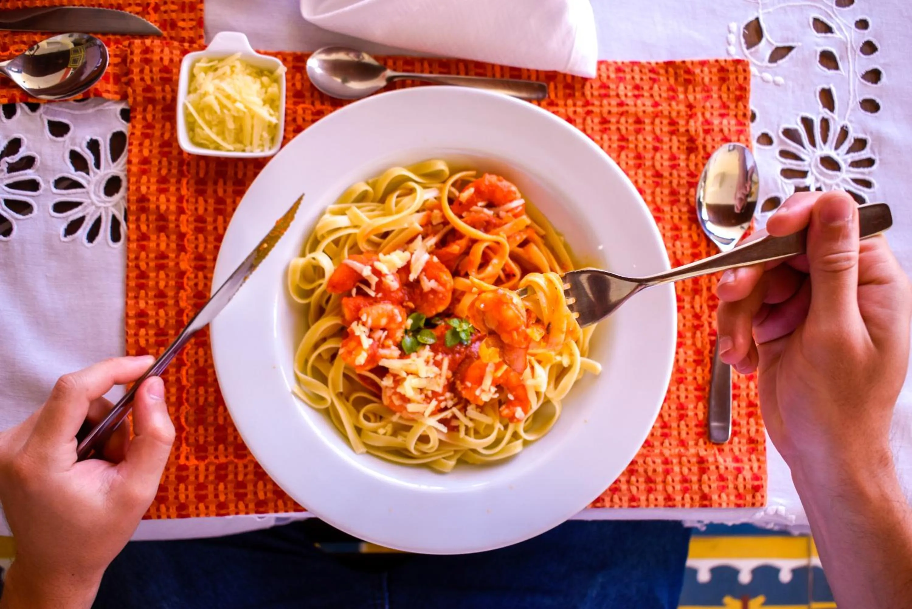 Food and drinks in Pousada Marceneiro