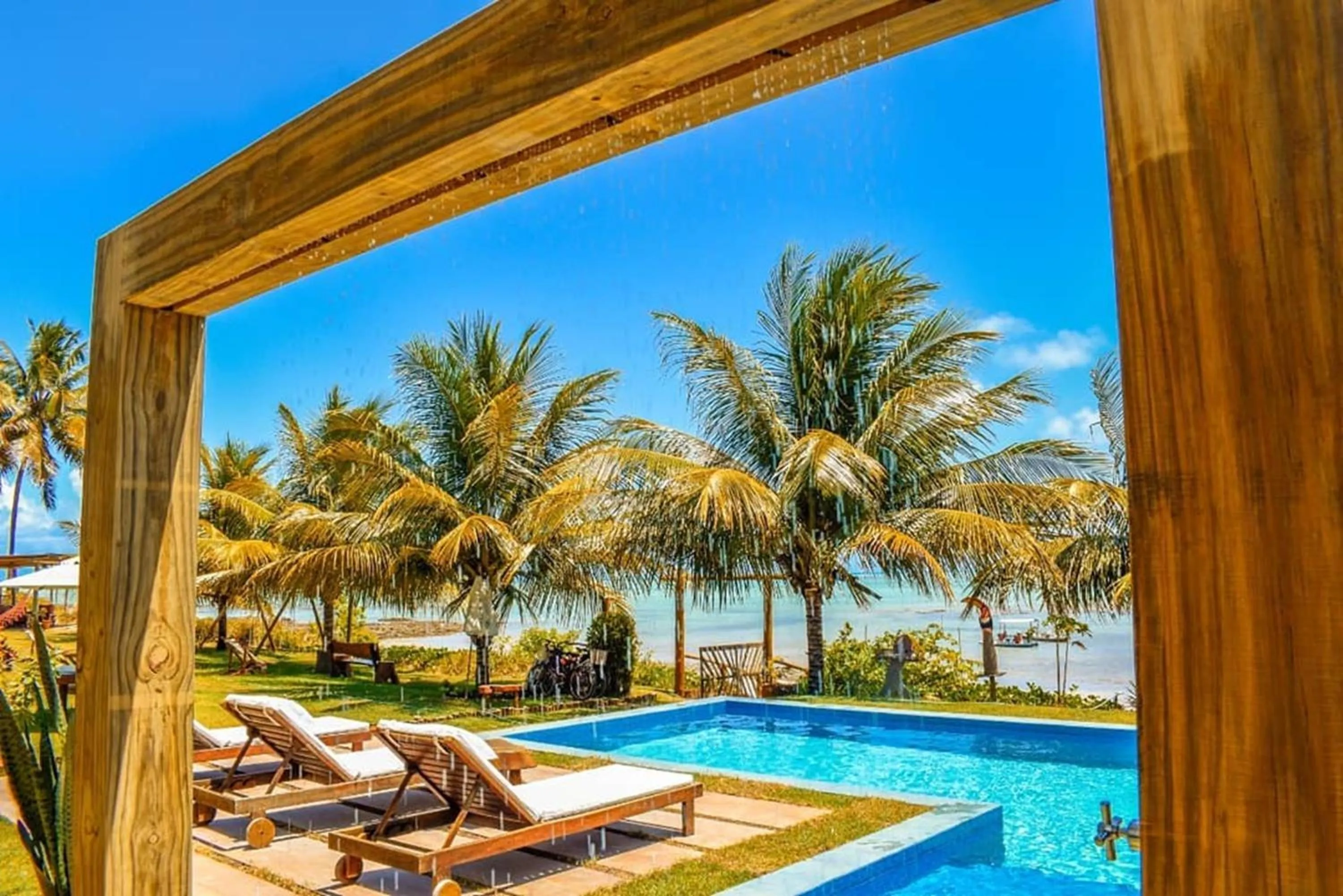 Garden view in Pousada Marceneiro