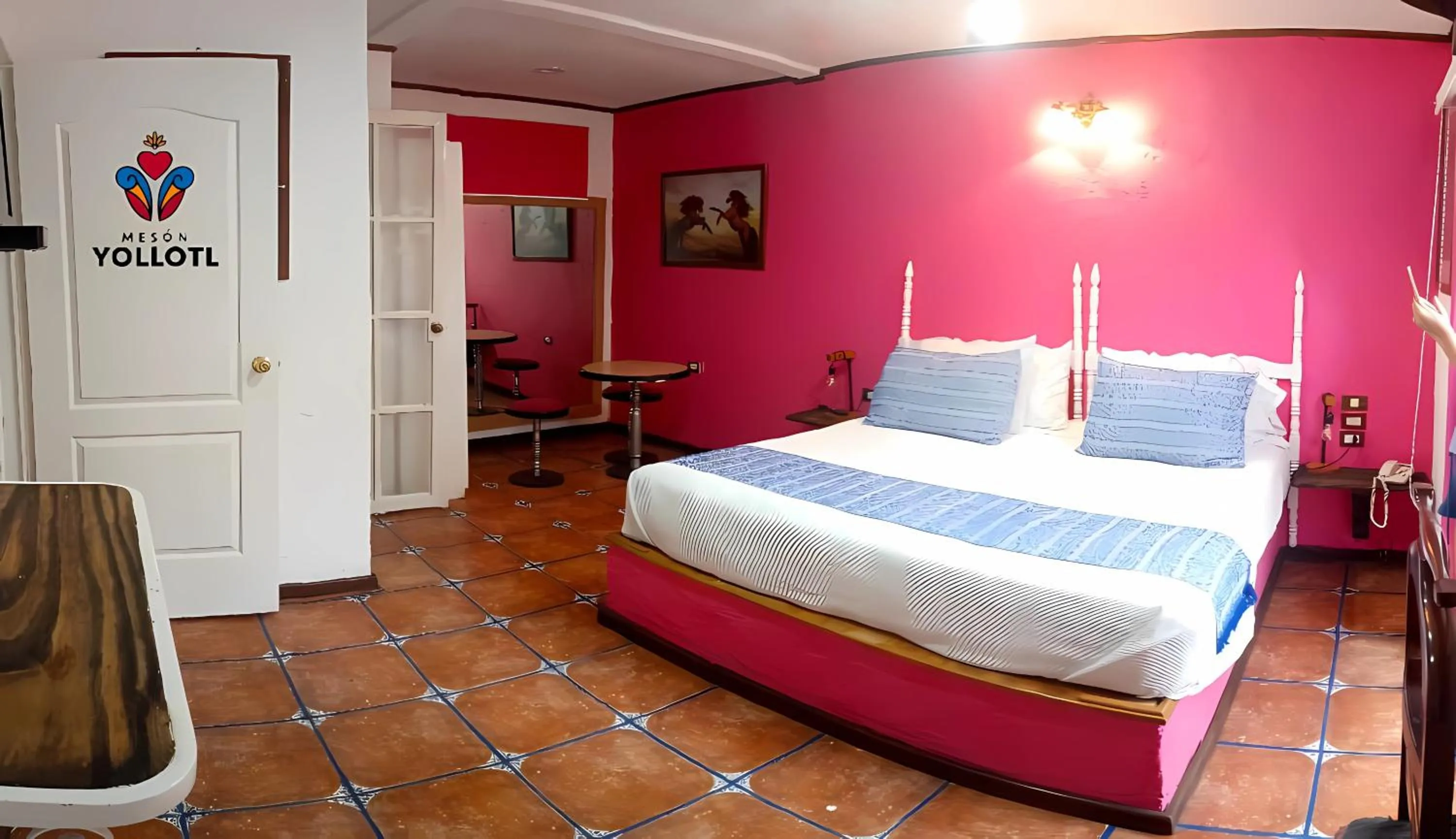 Bed in Mesón Yollotl