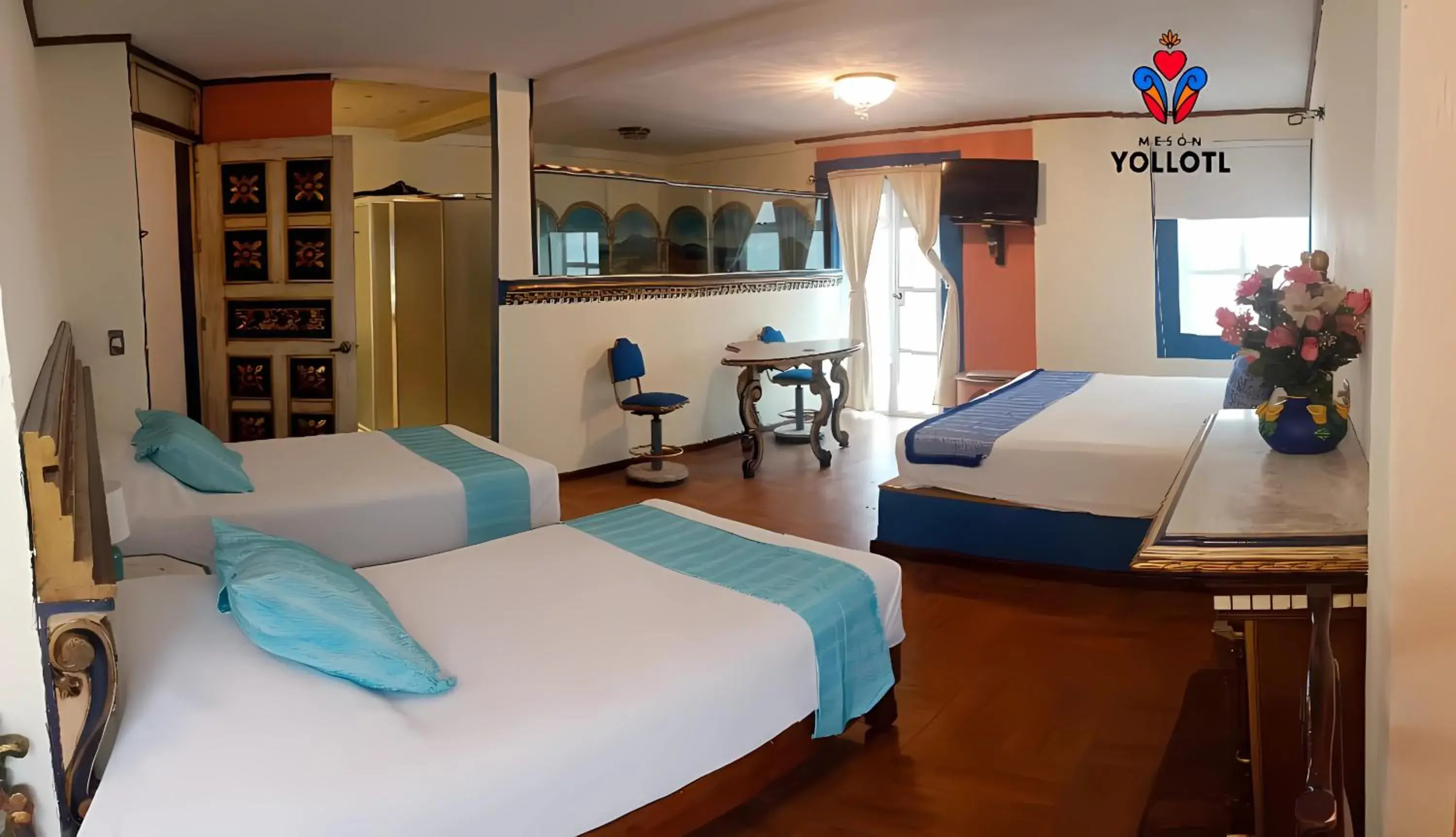 Bed in Mesón Yollotl Bed in Mesón Yollotl