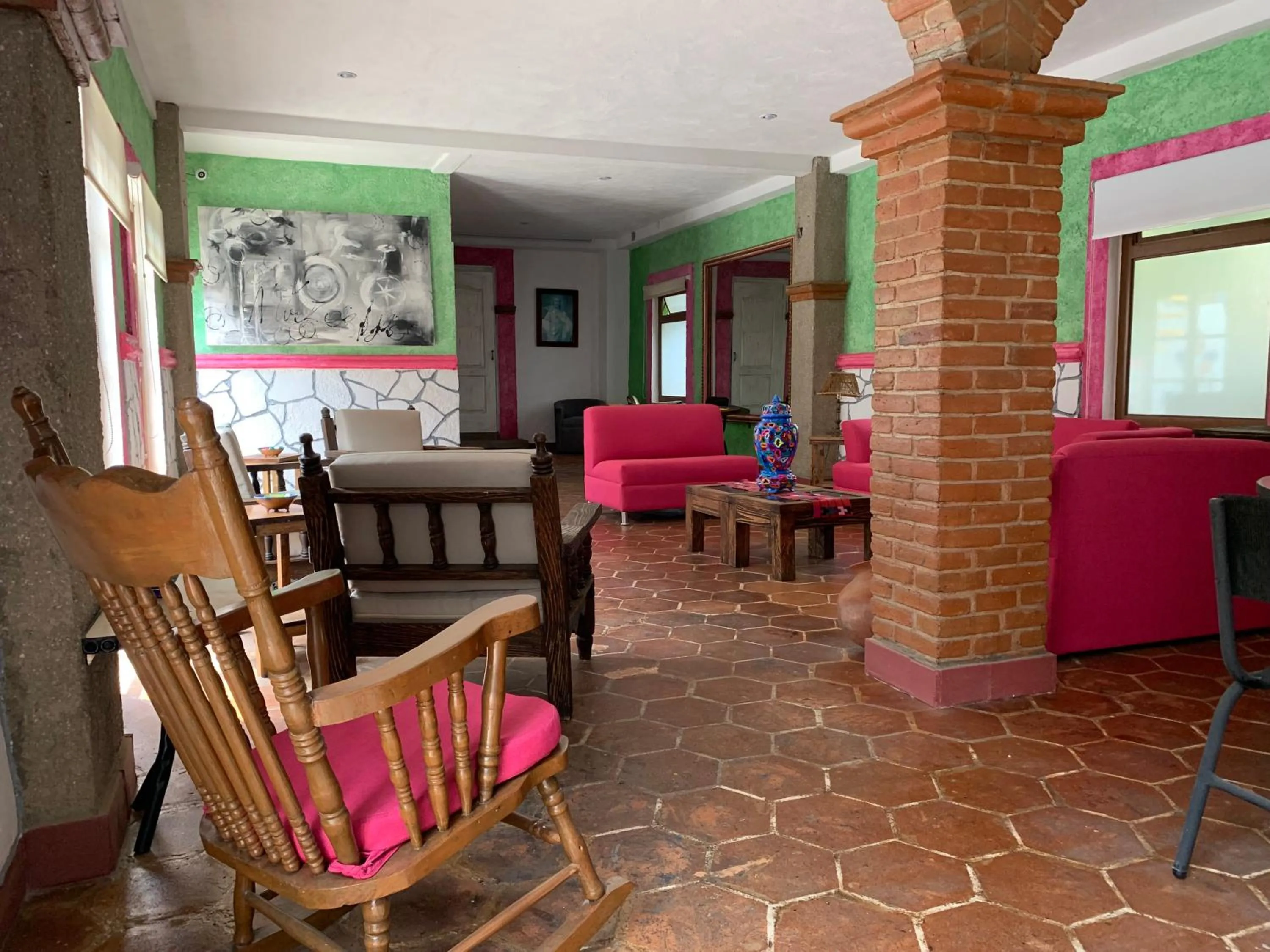 Seating area in Mesón Yollotl