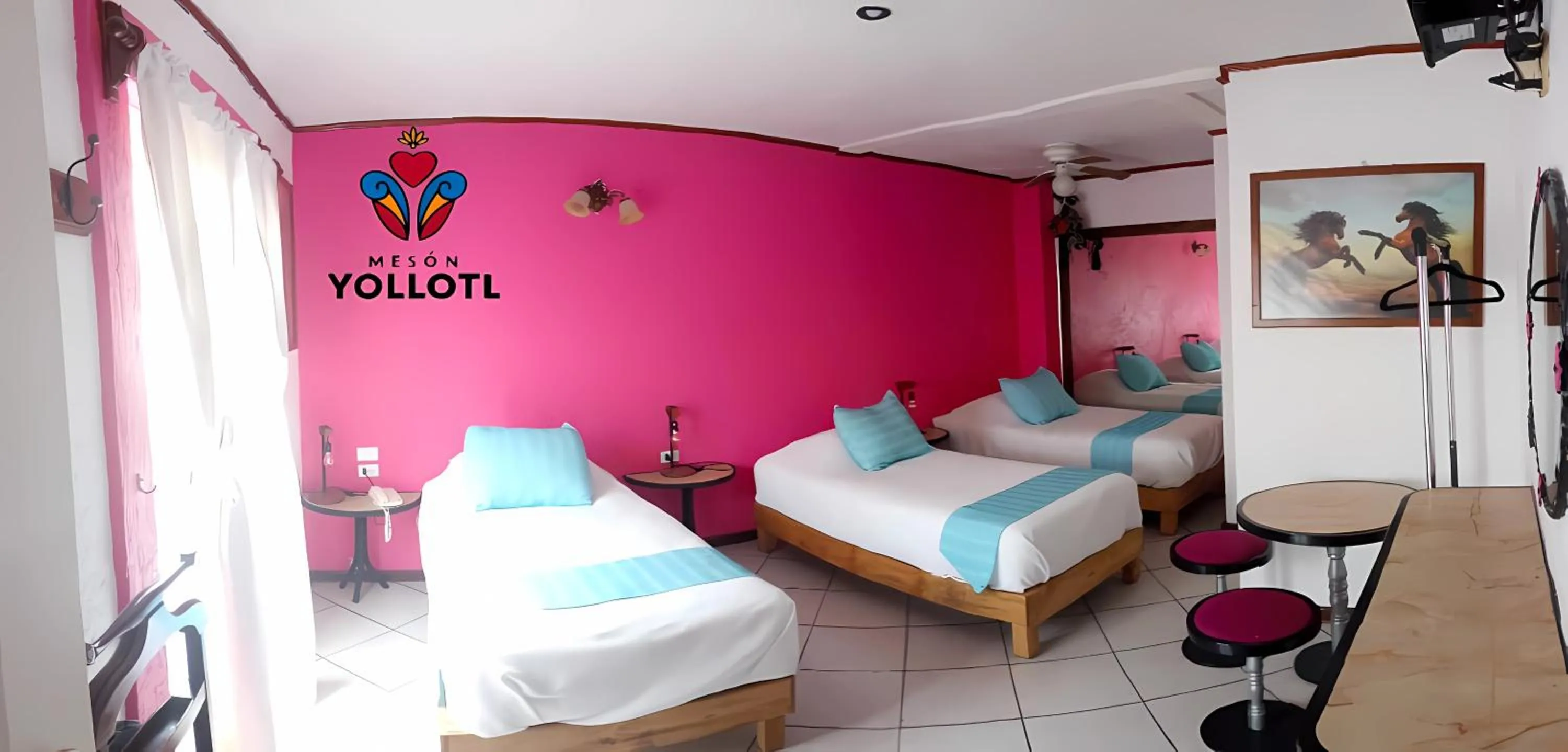 Bed in Mesón Yollotl