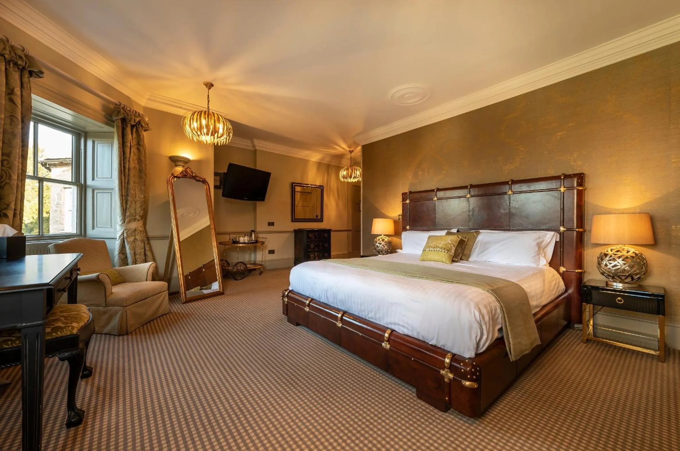 Bedroom, Bed in Washingborough Hall Hotel