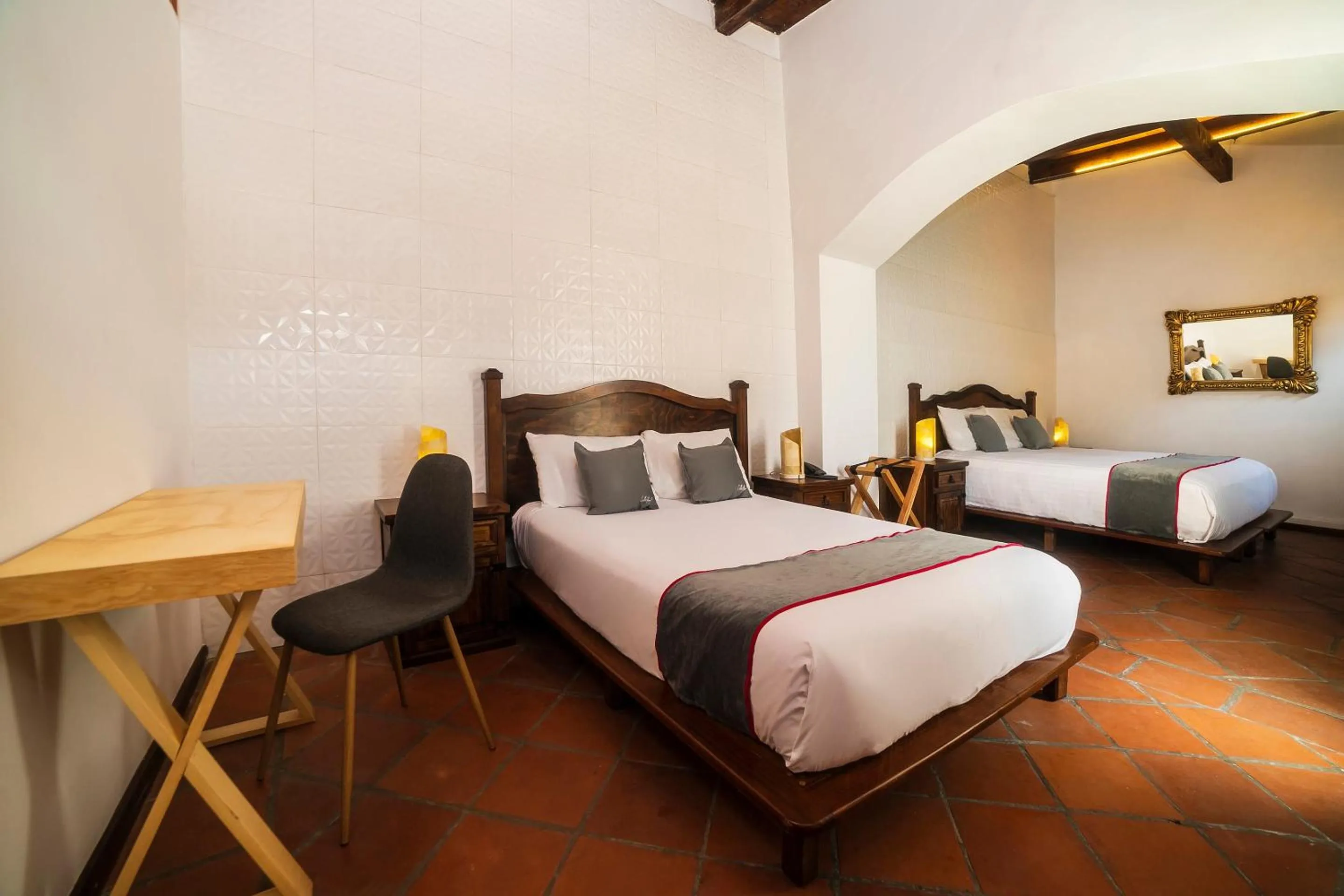 Bedroom, Bed in Collection O Al otro lado del rio, Puebla