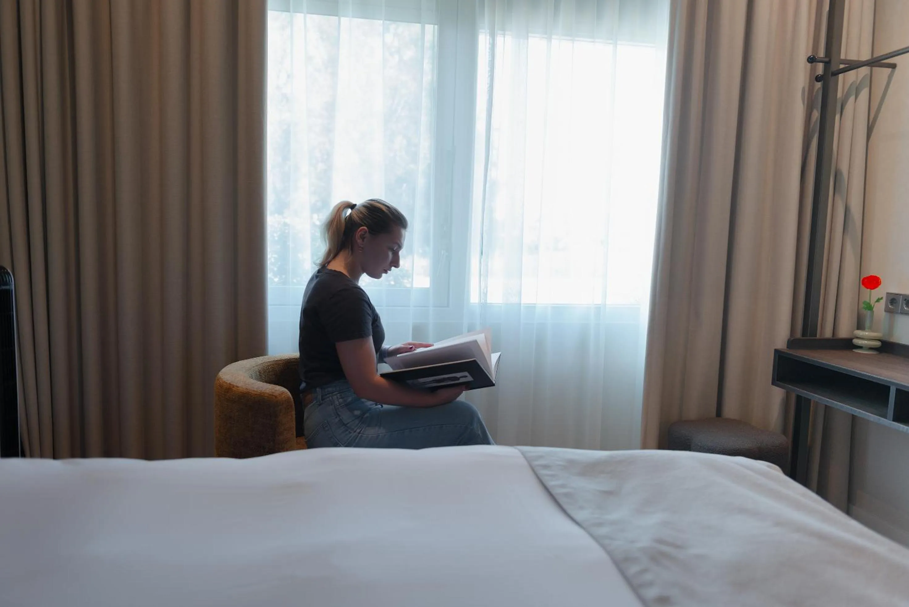 Bedroom, Bed in Boutique Hotel Herbergh Amsterdam Airport FREE PARKING